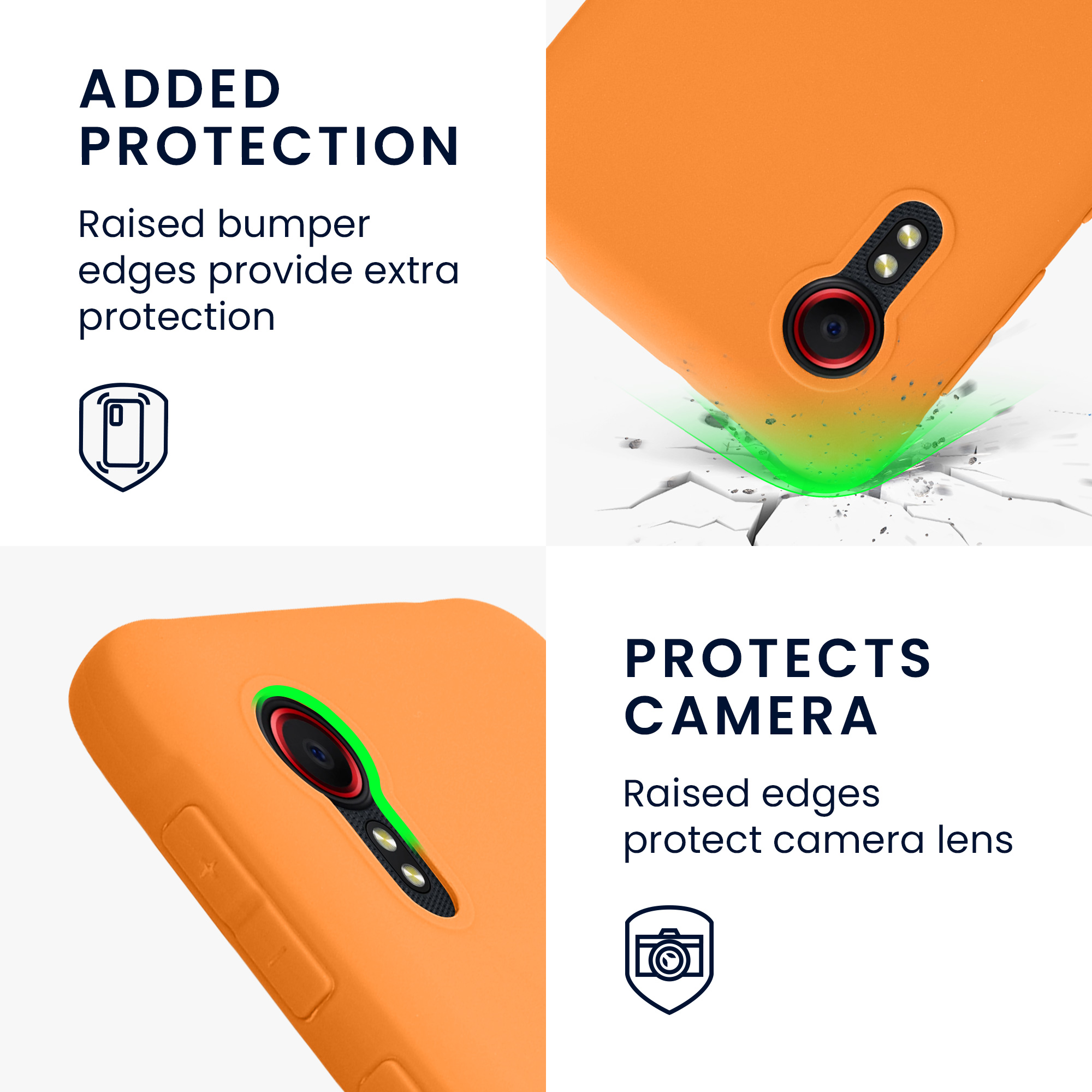 Pouzdro pro Samsung Galaxy Xcover 5 kwmobile TPU - ovocná oranžová