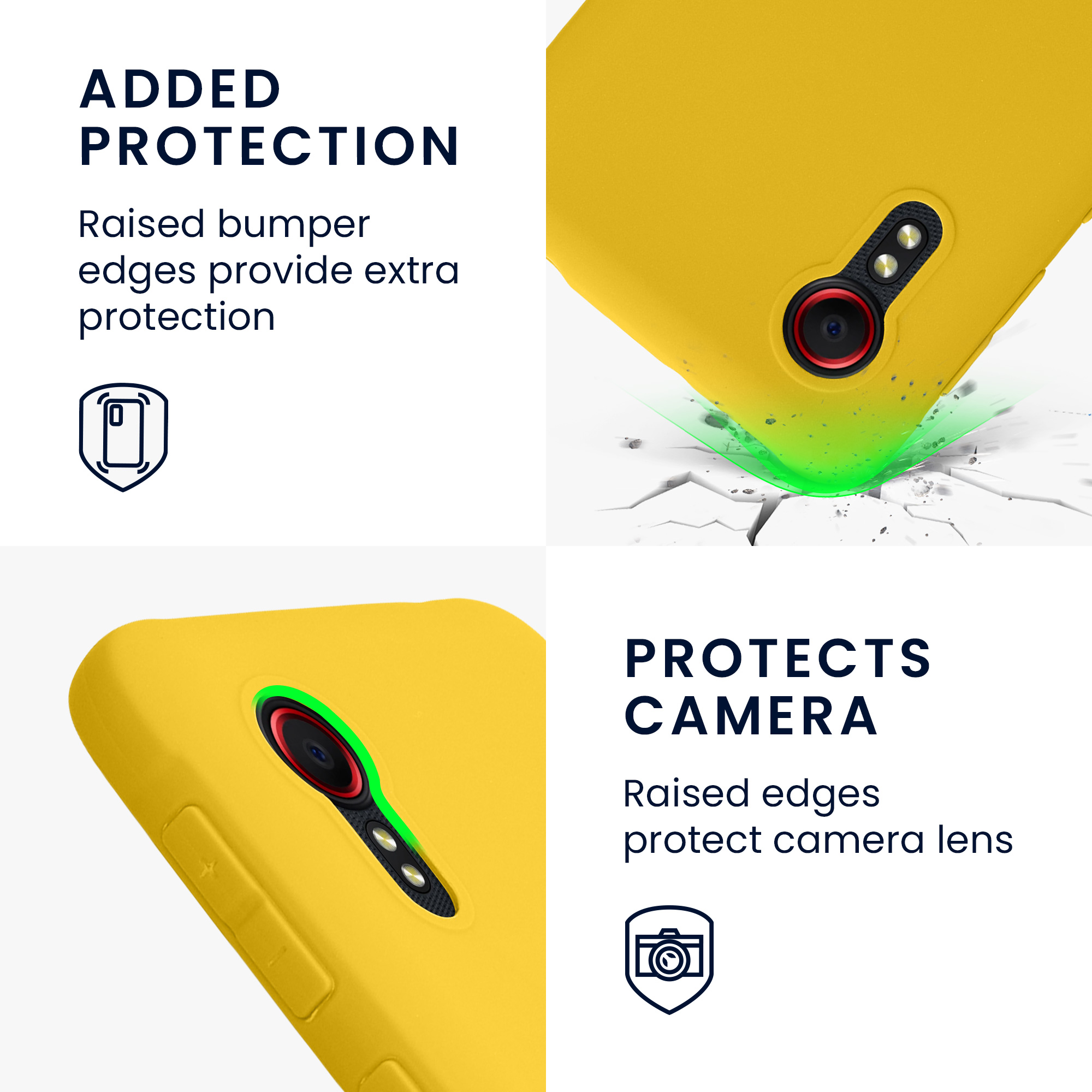Kryt kwmobile pro Samsung Galaxy Xcover 5 - zářivě žlutá