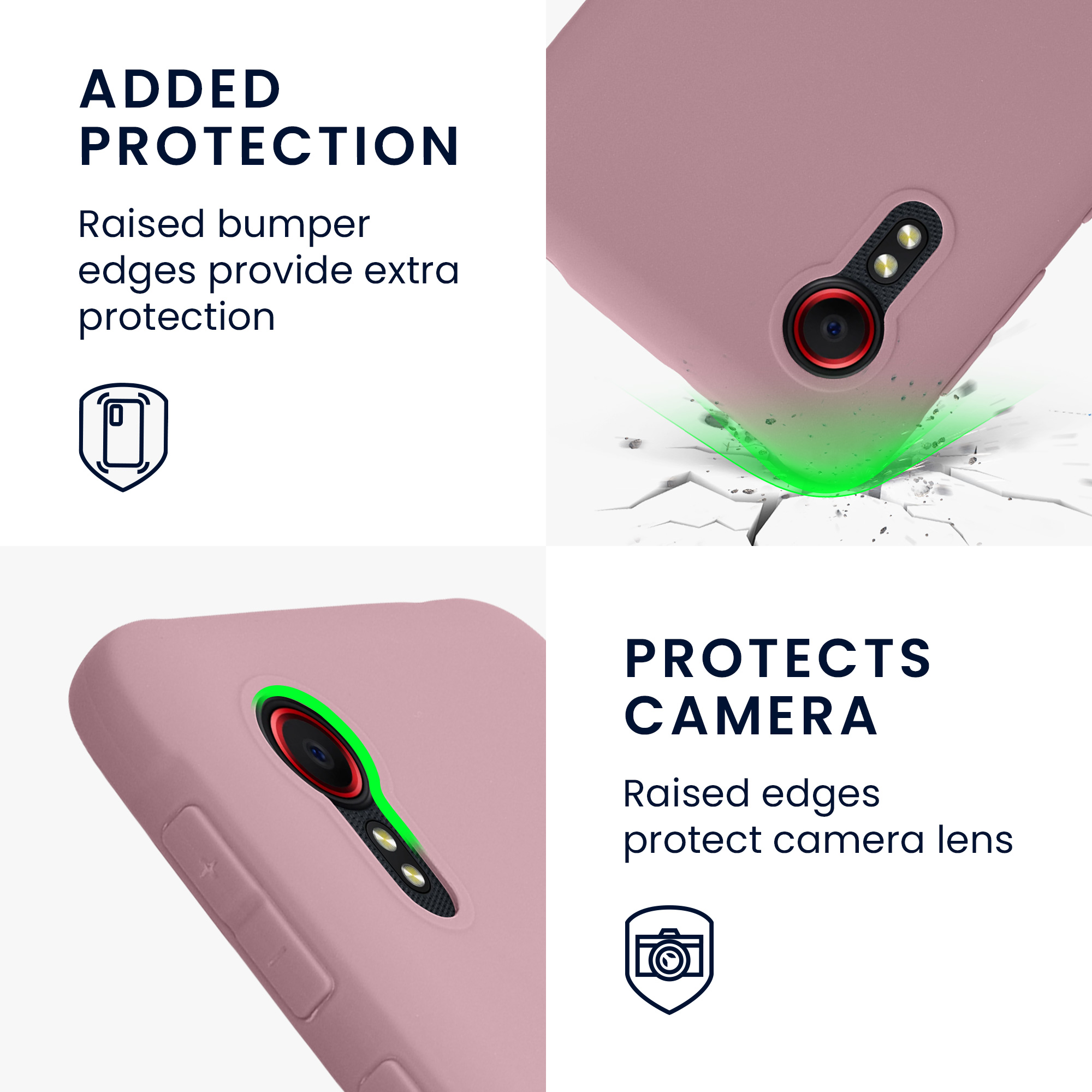 Kryt kwmobile pro Samsung Galaxy Xcover 5 - pudrově růžová