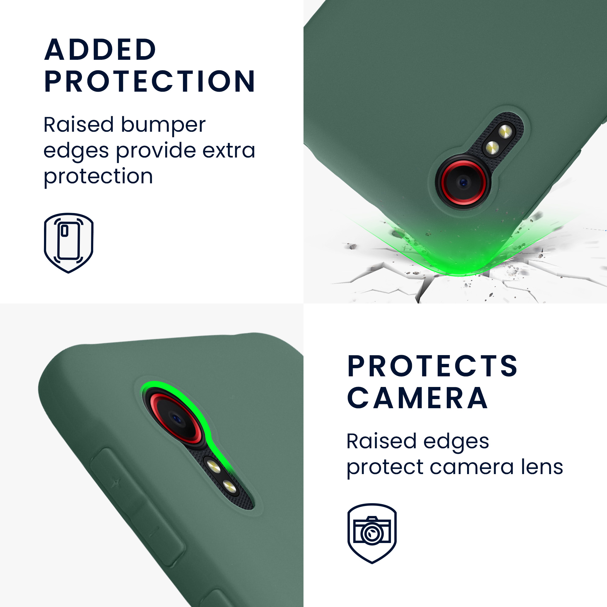 Kryt kwmobile pro Samsung Galaxy Xcover 5 - lesní zelená