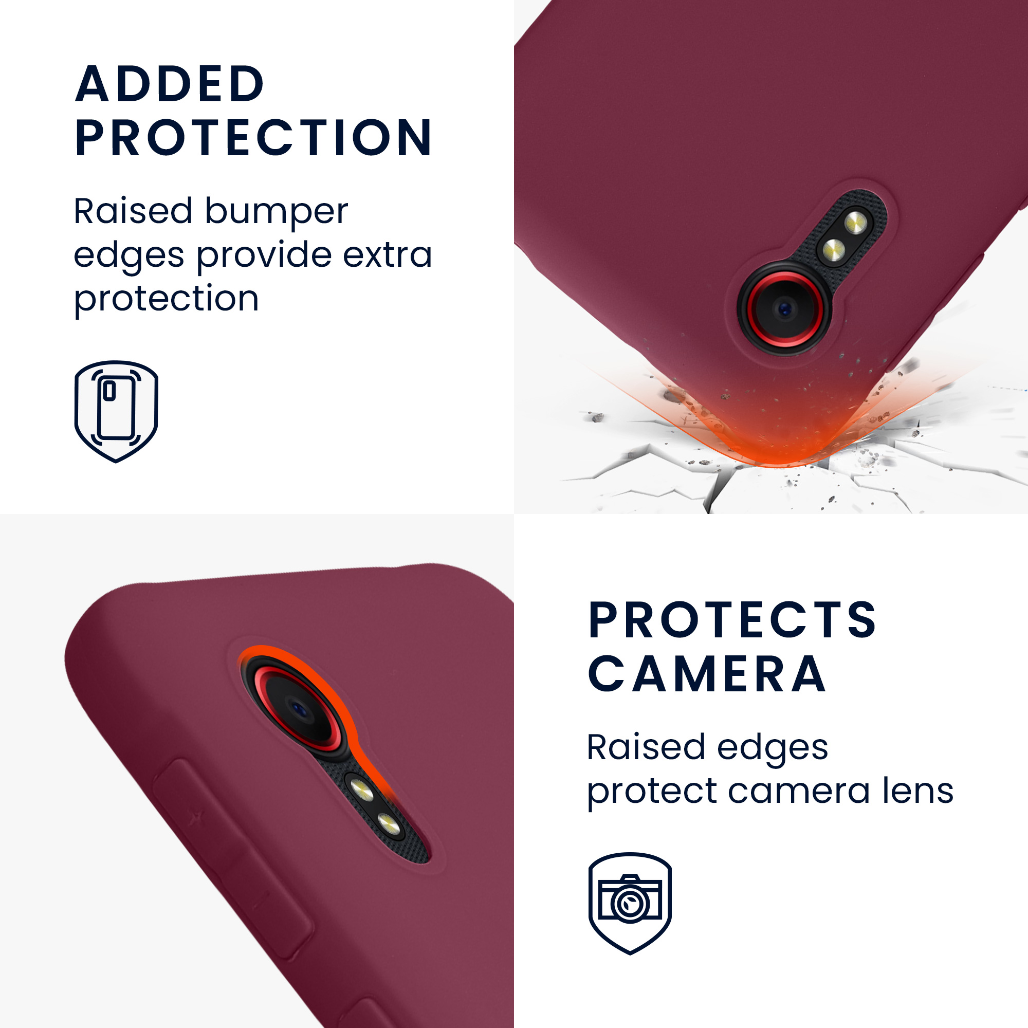 Kryt kwmobile pro Samsung Galaxy Xcover 5 - purpurová