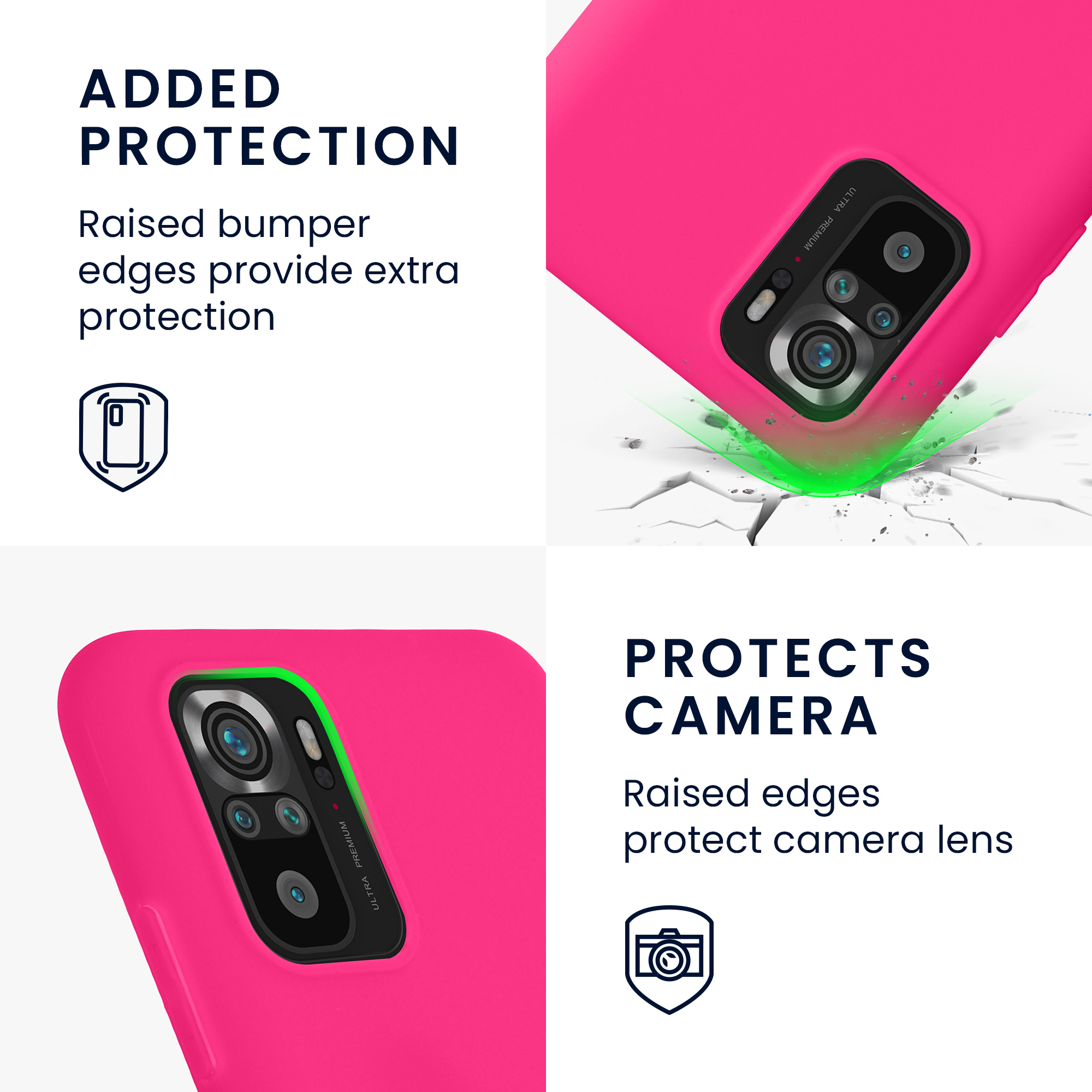 Kryt Xiaomi Redmi Note 10 silikonový TPU růžová kwmobile