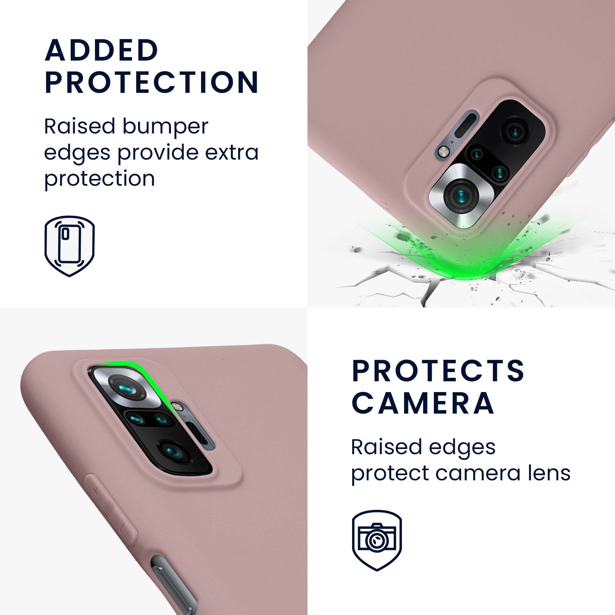 Kryt Xiaomi Redmi Note 10 Pro silikonový TPU červená kwmobile