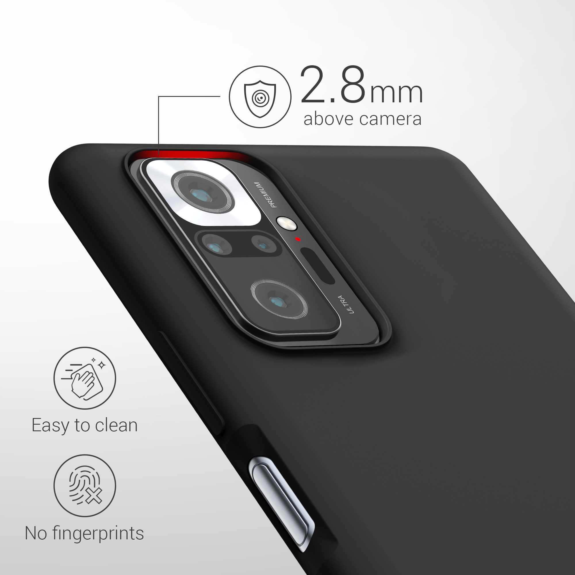 Pouzdro pro Xiaomi Redmi Note 10 Pro kwmobile silikonové - černá