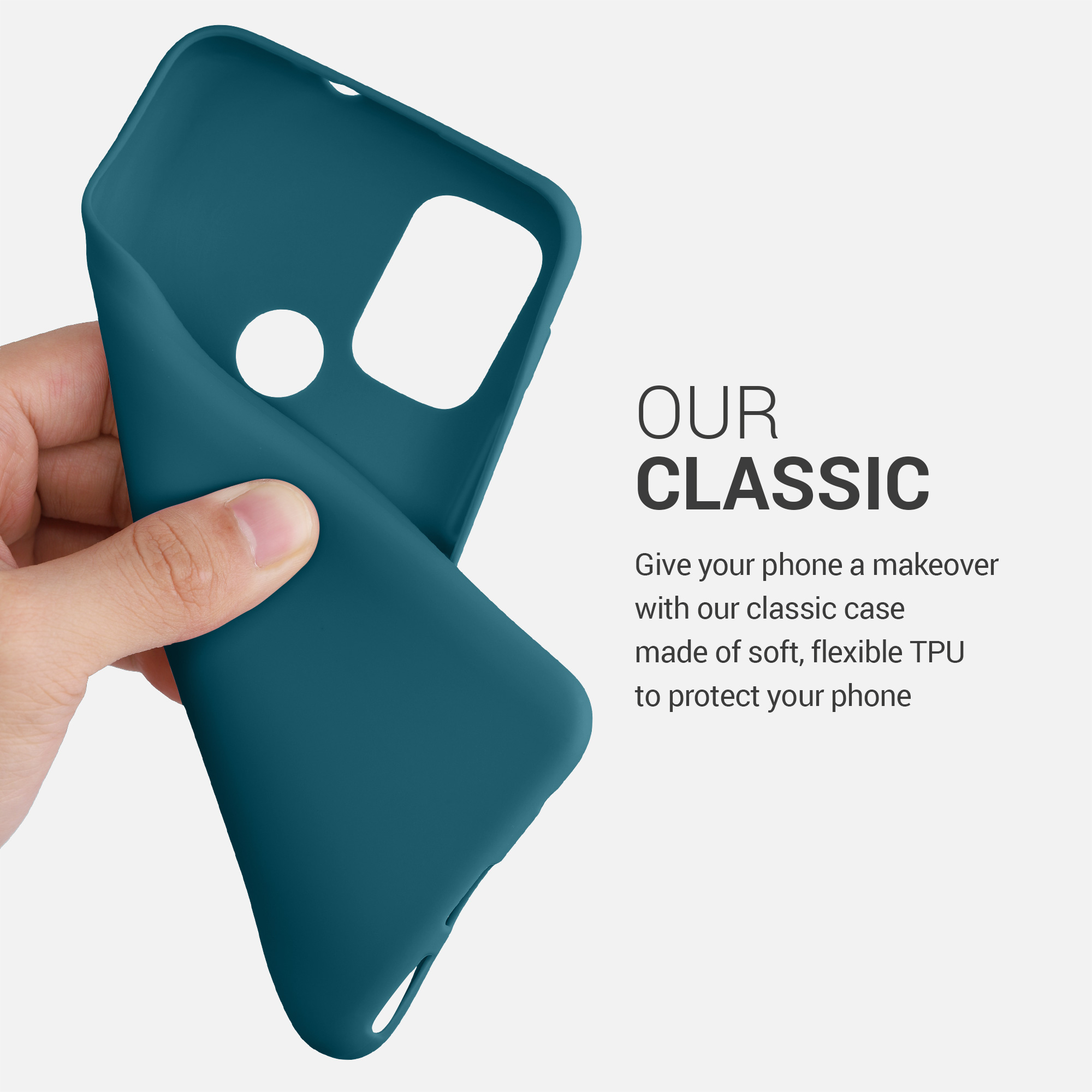 Silikonový kryt kwmobile pro Motorola Moto G30 / Moto G20 / Moto G10 - Petrolejová