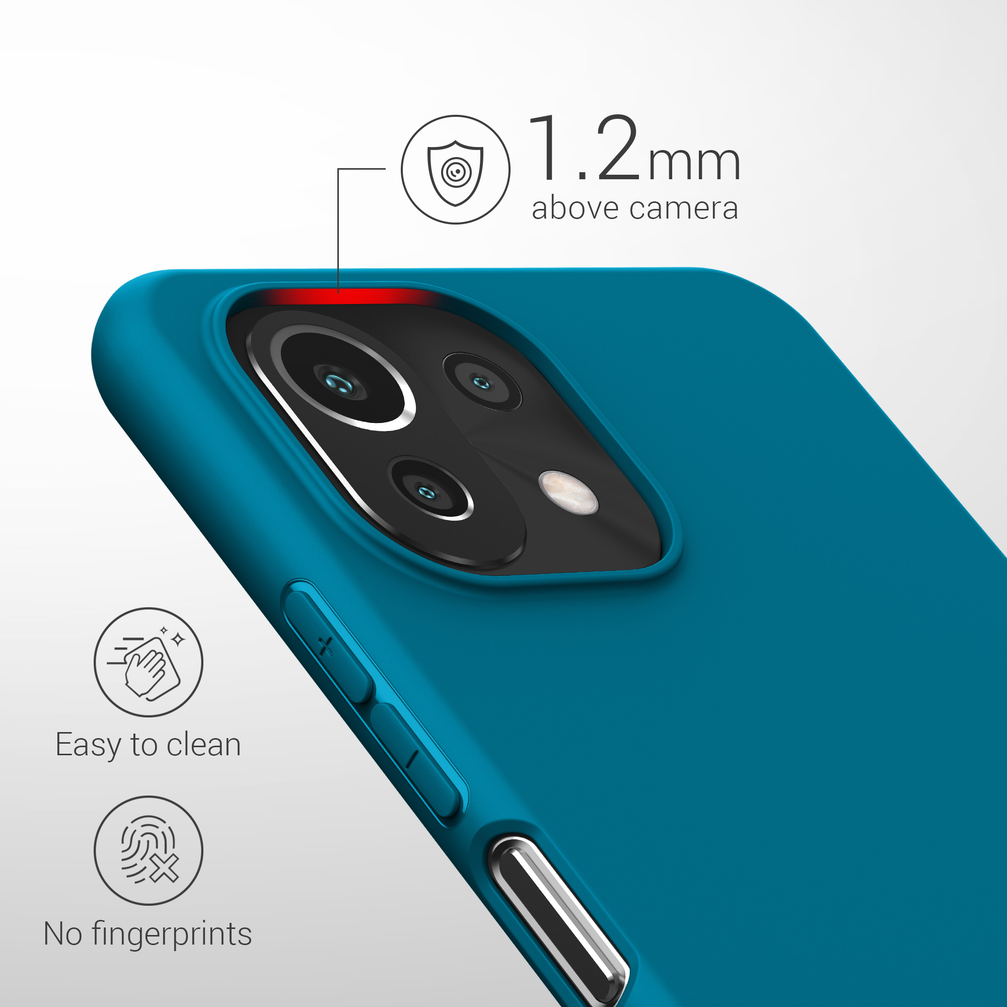 Kryt na mobil Xiaomi 11 Lite NE kwmobile TPU karibská modrý