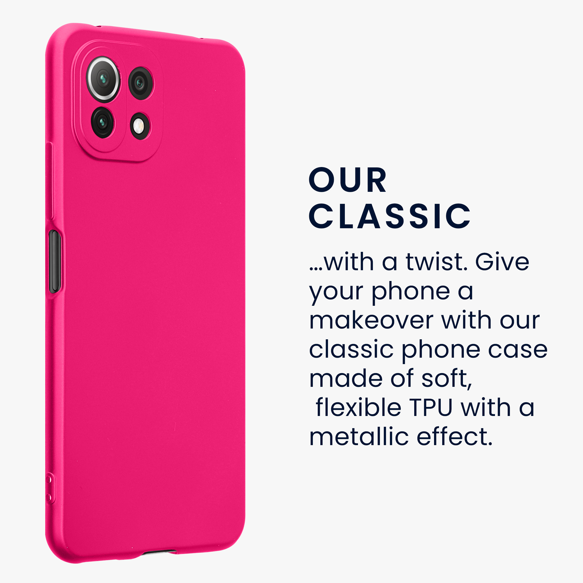 Metalický kryt na mobil Xiaomi 11 Lite NE kwmobile metalicky růžový