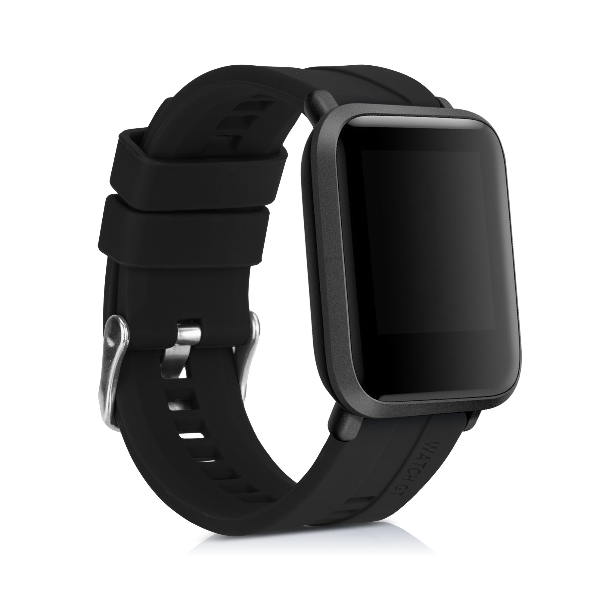 Řemínky pro Huami Amazfit Bip / Bip Lite kwmobile silikonové - černá / tmavě modrá