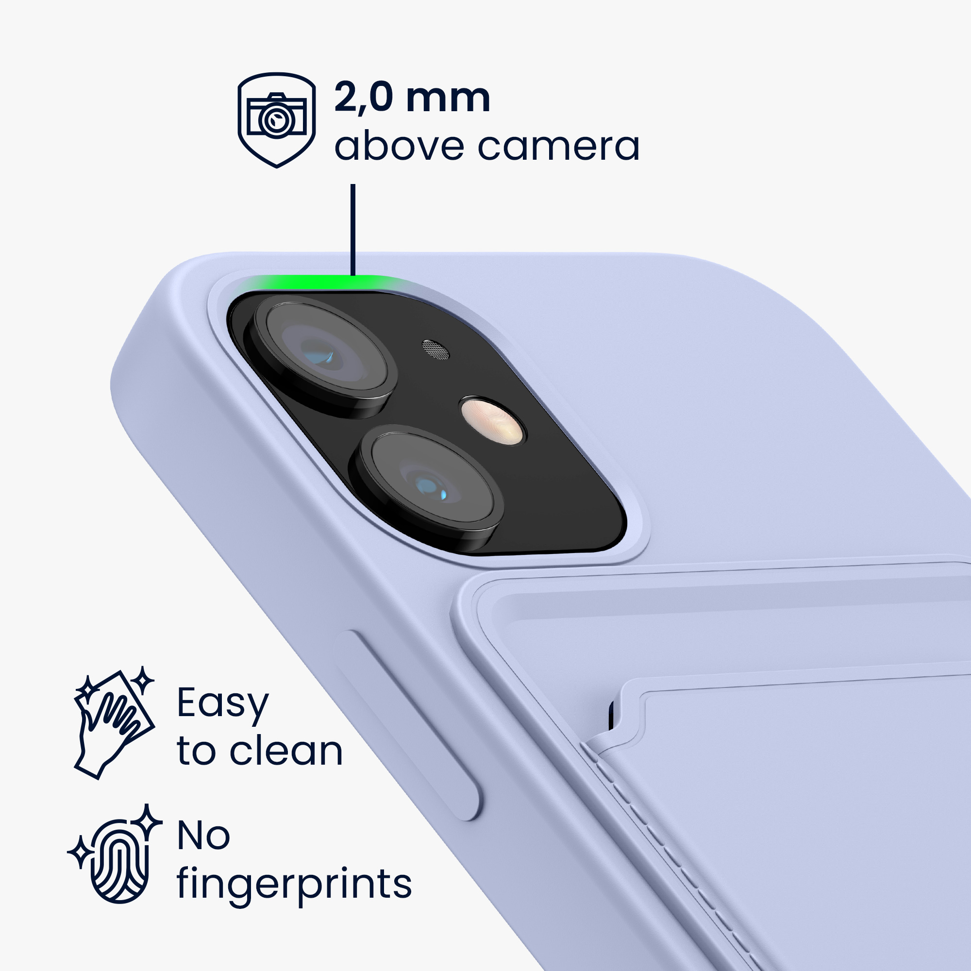 Peněženkové pouzdro na mobil Apple iPhone 12 mini - kwmobile, levandulové