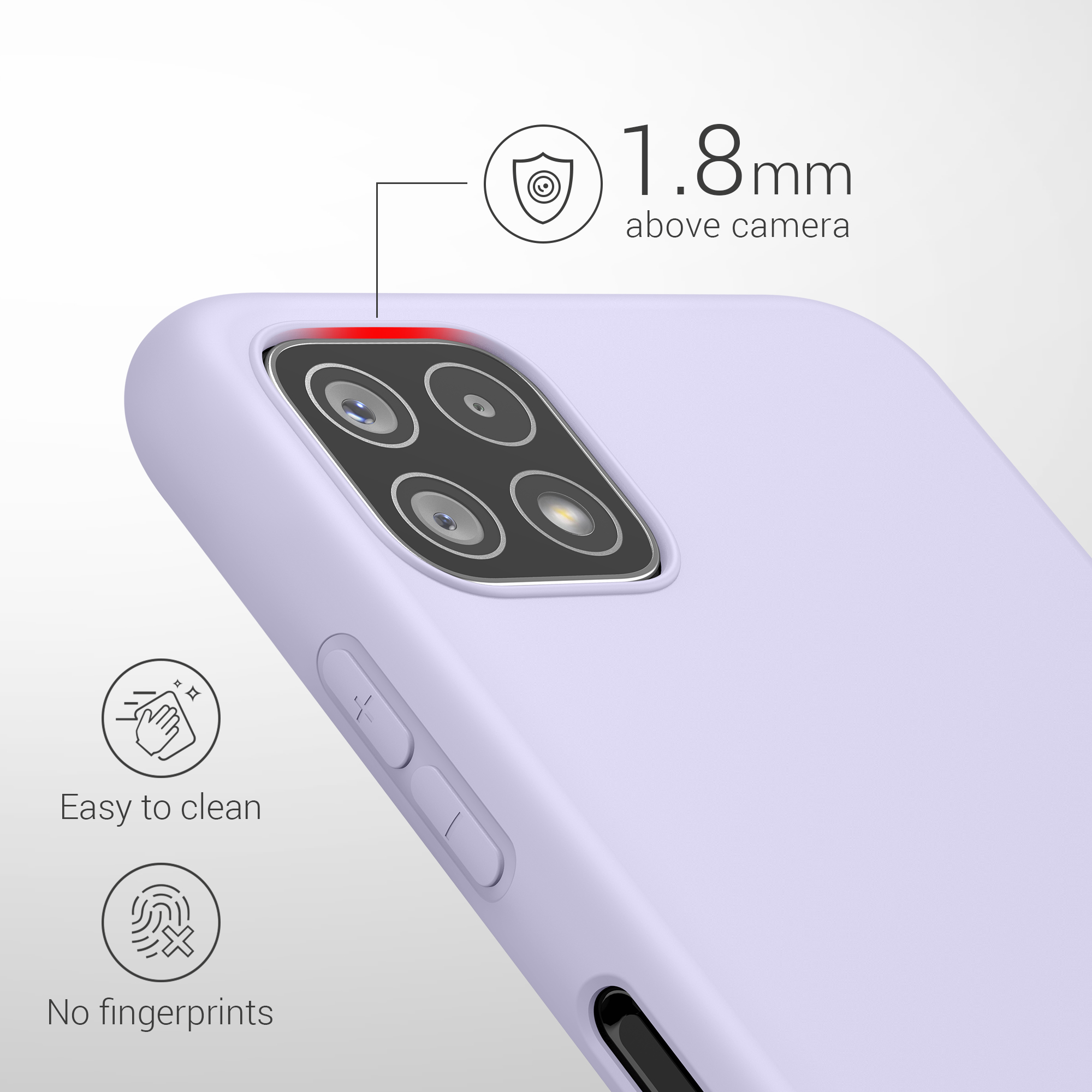Kryt na mobil Samsung Galaxy A22 5G kwmobile TPU Levandulová