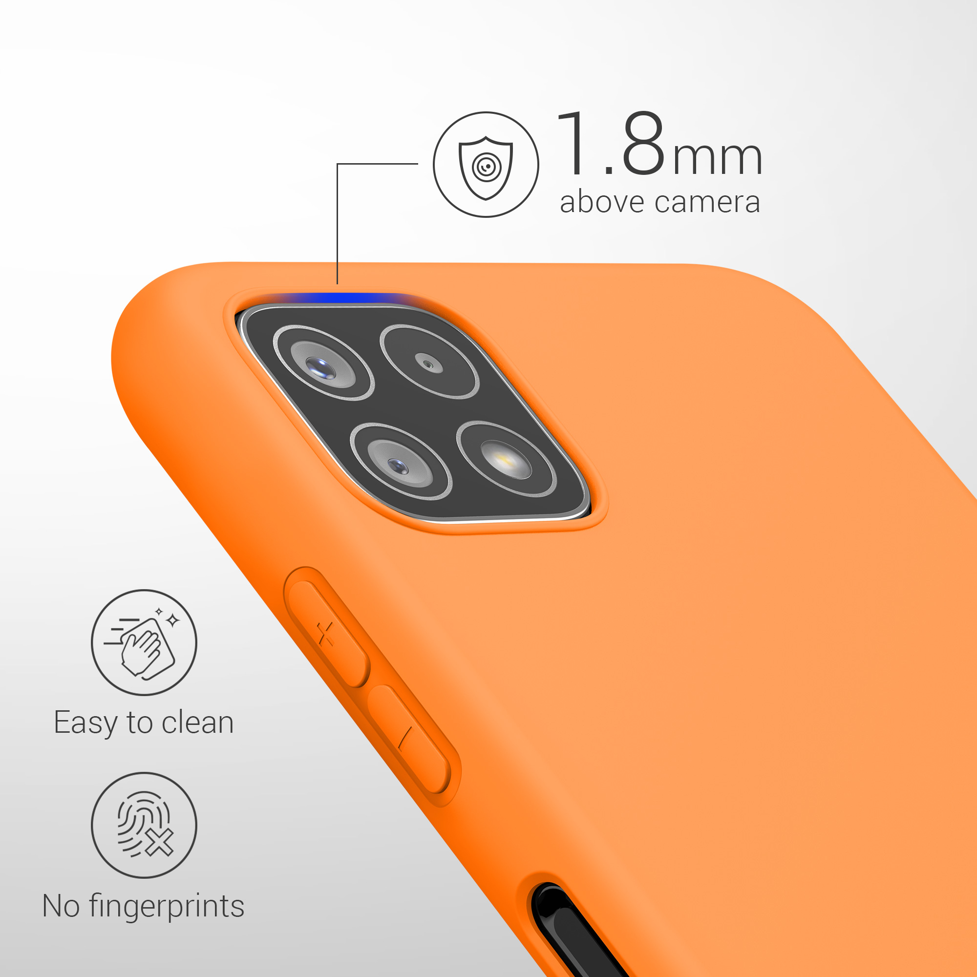 Kryt na mobil Samsung Galaxy A22 5G kwmobile TPU Ovocná oranžová