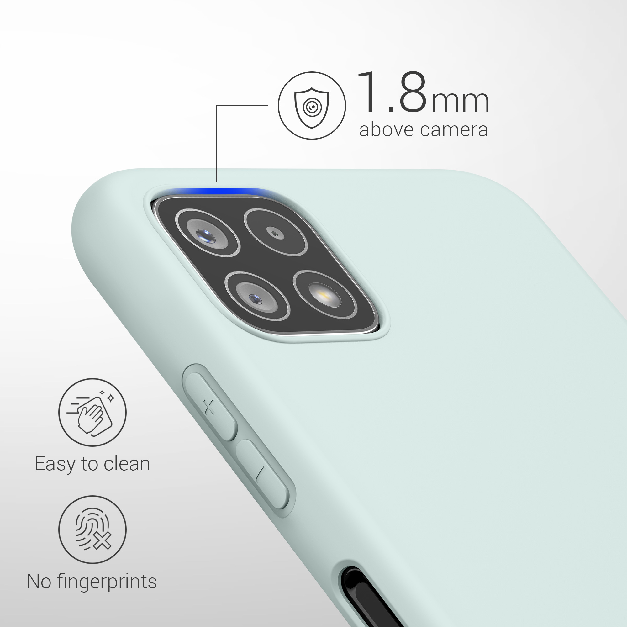 Kryt na mobil Samsung Galaxy A22 5G kwmobile TPU Chladná mátová