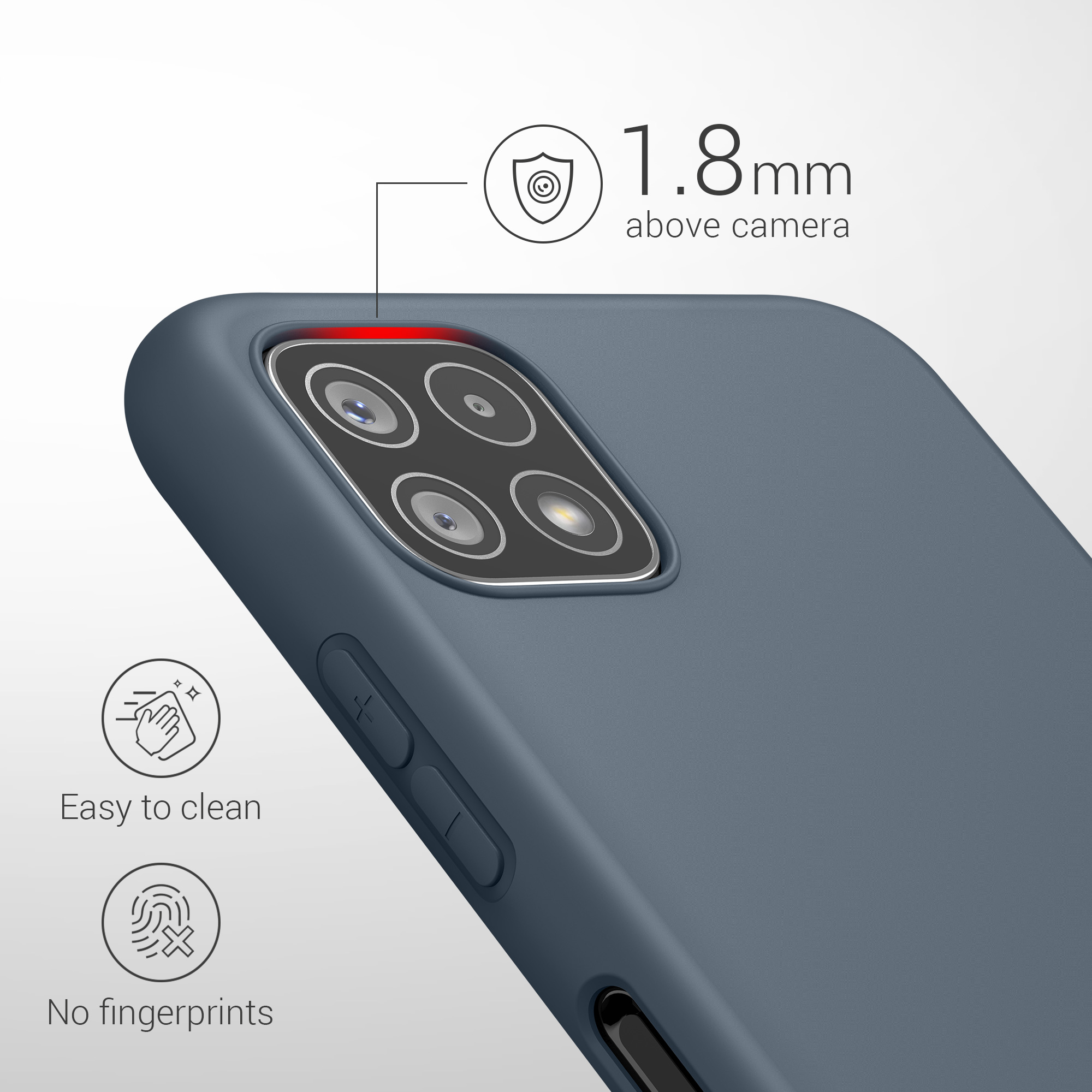 Kryt na mobil Samsung Galaxy A22 5G kwmobile TPU Tmavě břidlicová