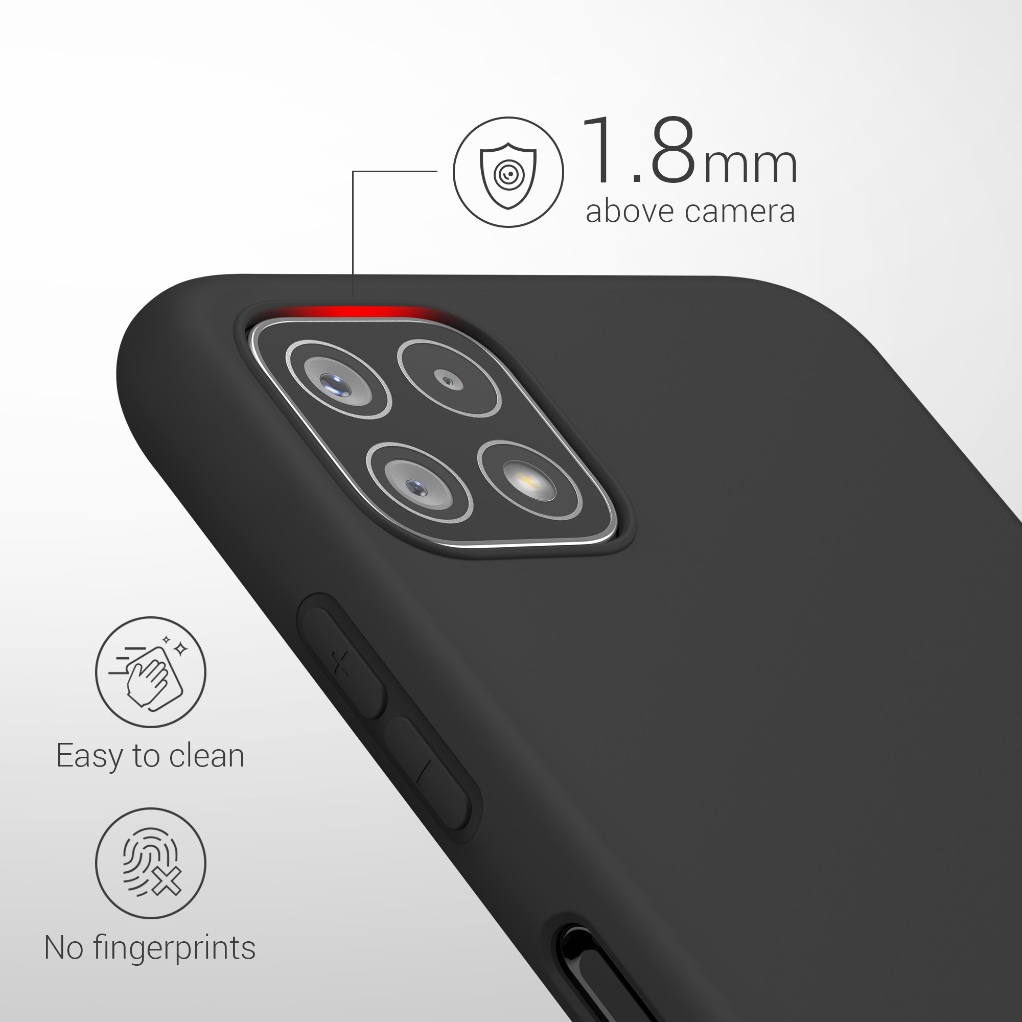 Pouzdro pro Samsung Galaxy A22 5G kwmobile TPU - matná černá