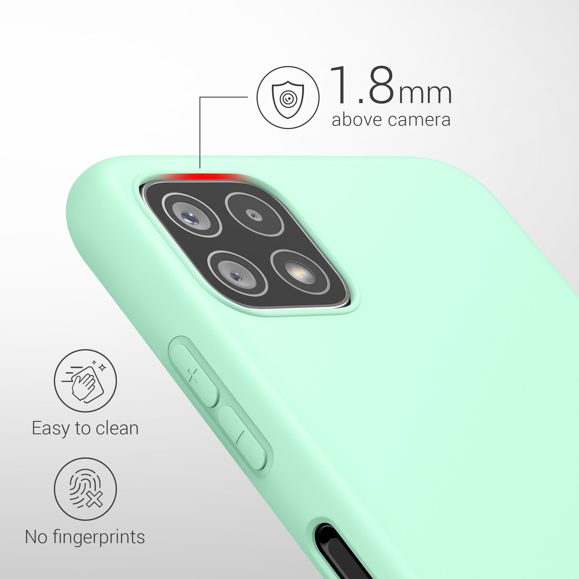 Kryt na mobil Samsung Galaxy A22 5G kwmobile TPU Matná mátová