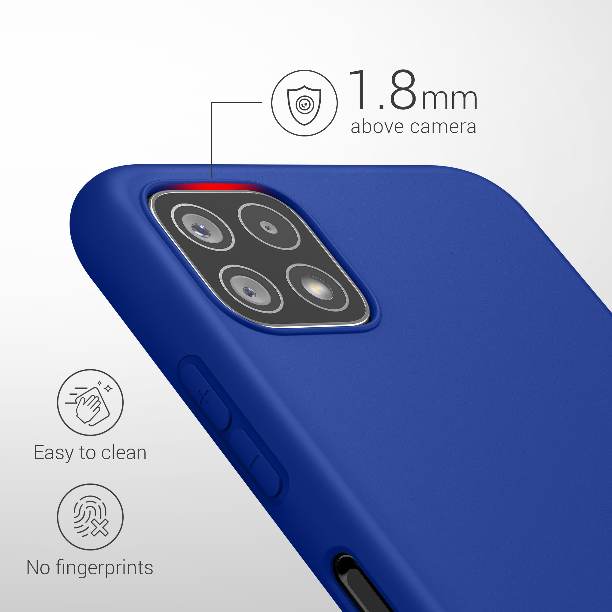 Kryt na mobil Samsung Galaxy A22 5G kwmobile TPU Baltická modrá