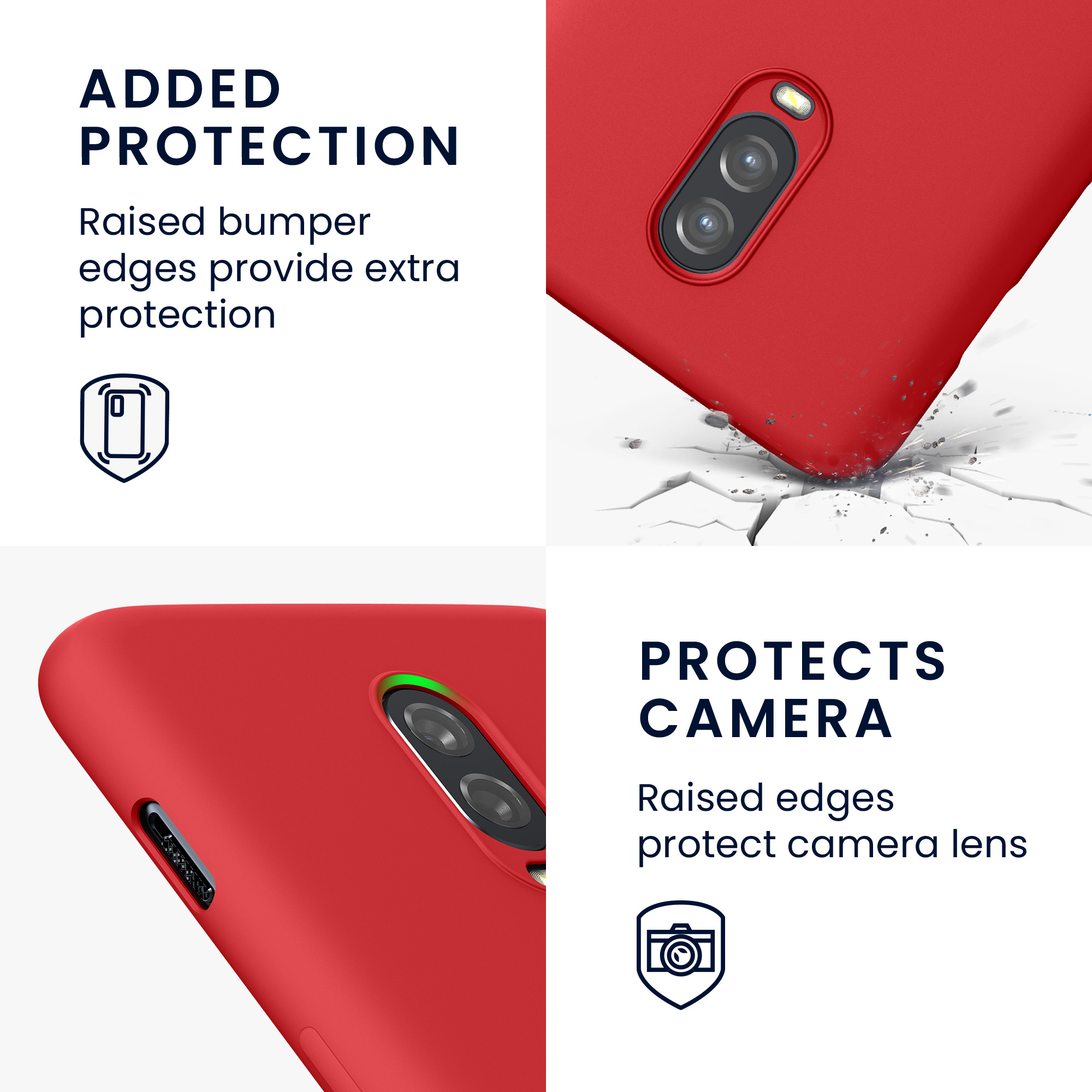 Kryt na mobil OnePlus 6T kwmobile TPU červená