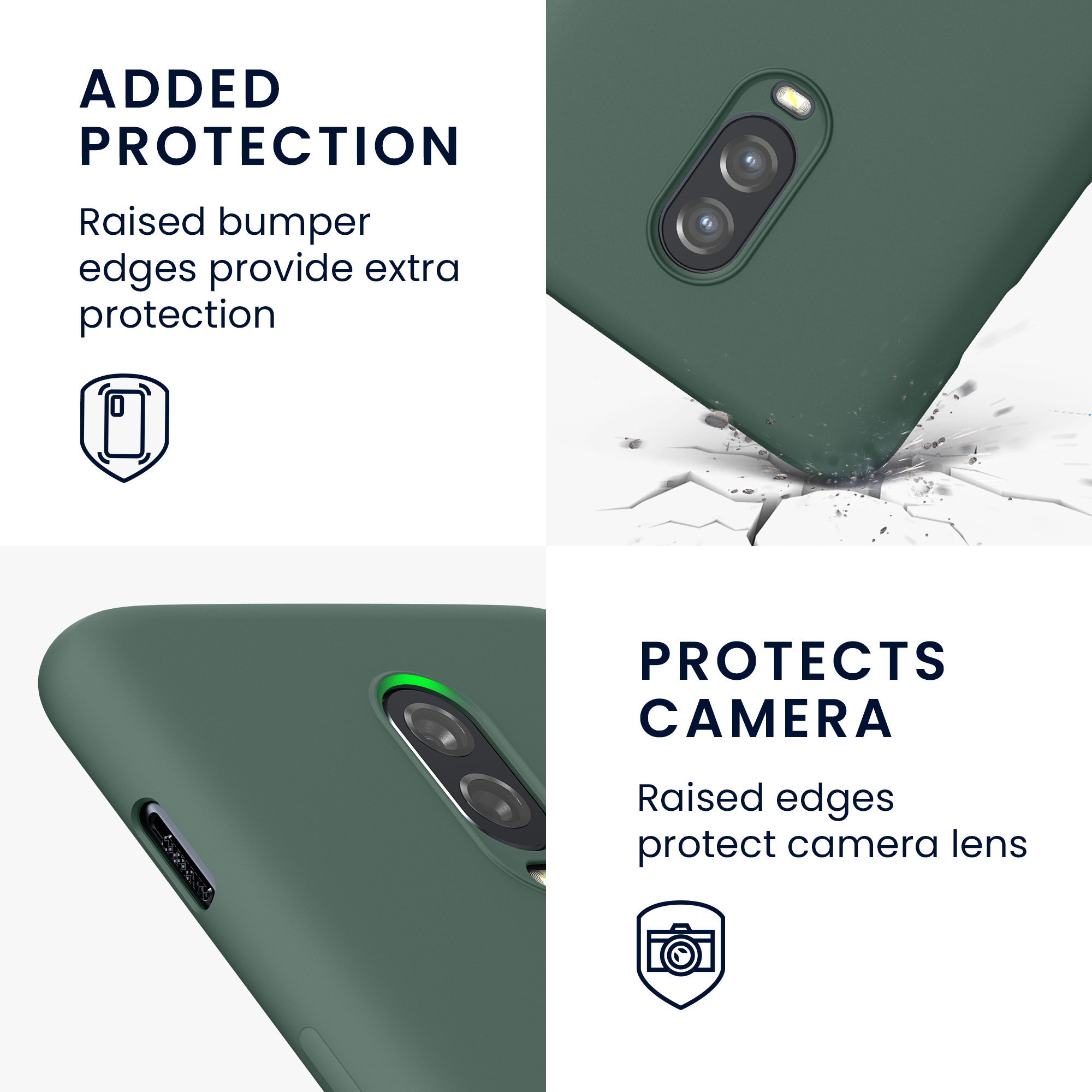 Kryt na mobil OnePlus 6T kwmobile TPU lesní zelená