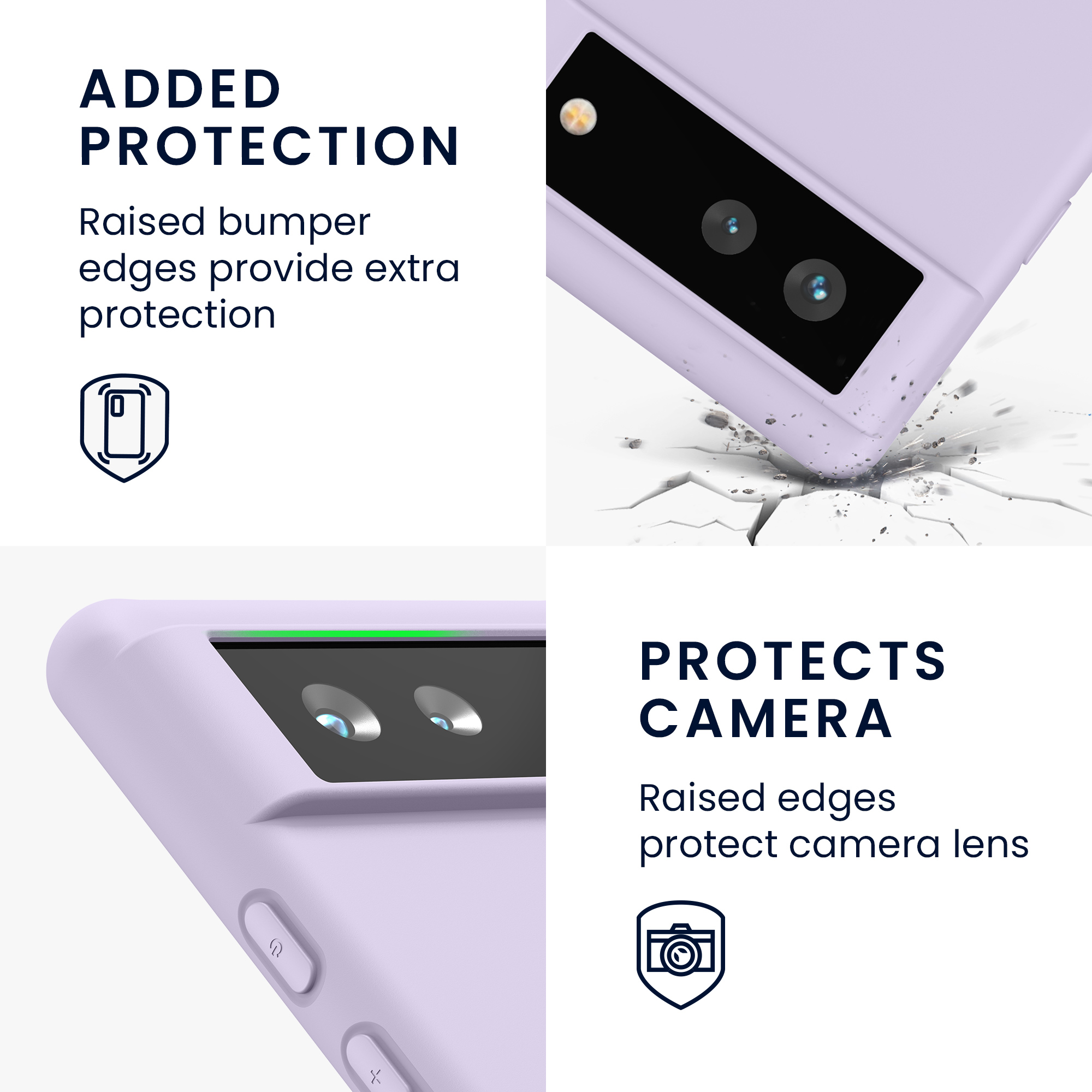 Silikonový kryt kwmobile pro Google Pixel 6 - levandulová