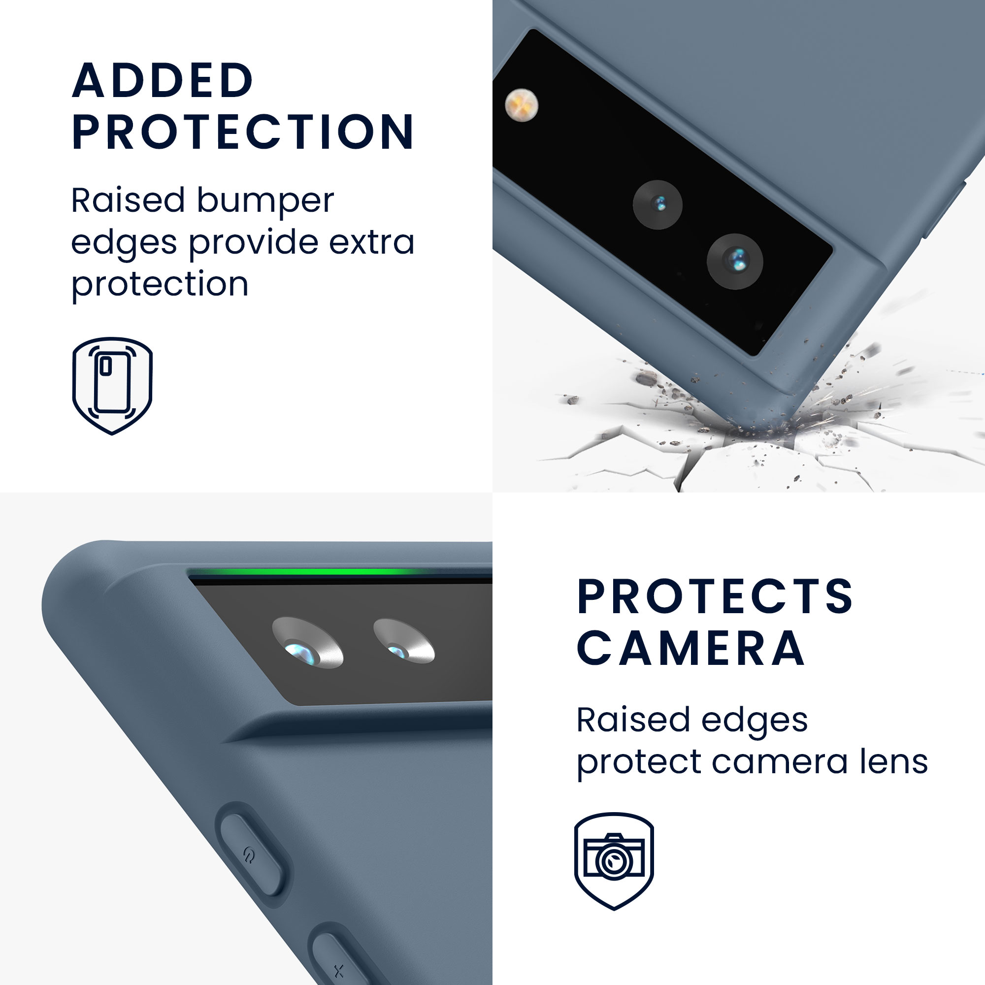 Silikonový kryt kwmobile pro Google Pixel 6 - tmavě šedá