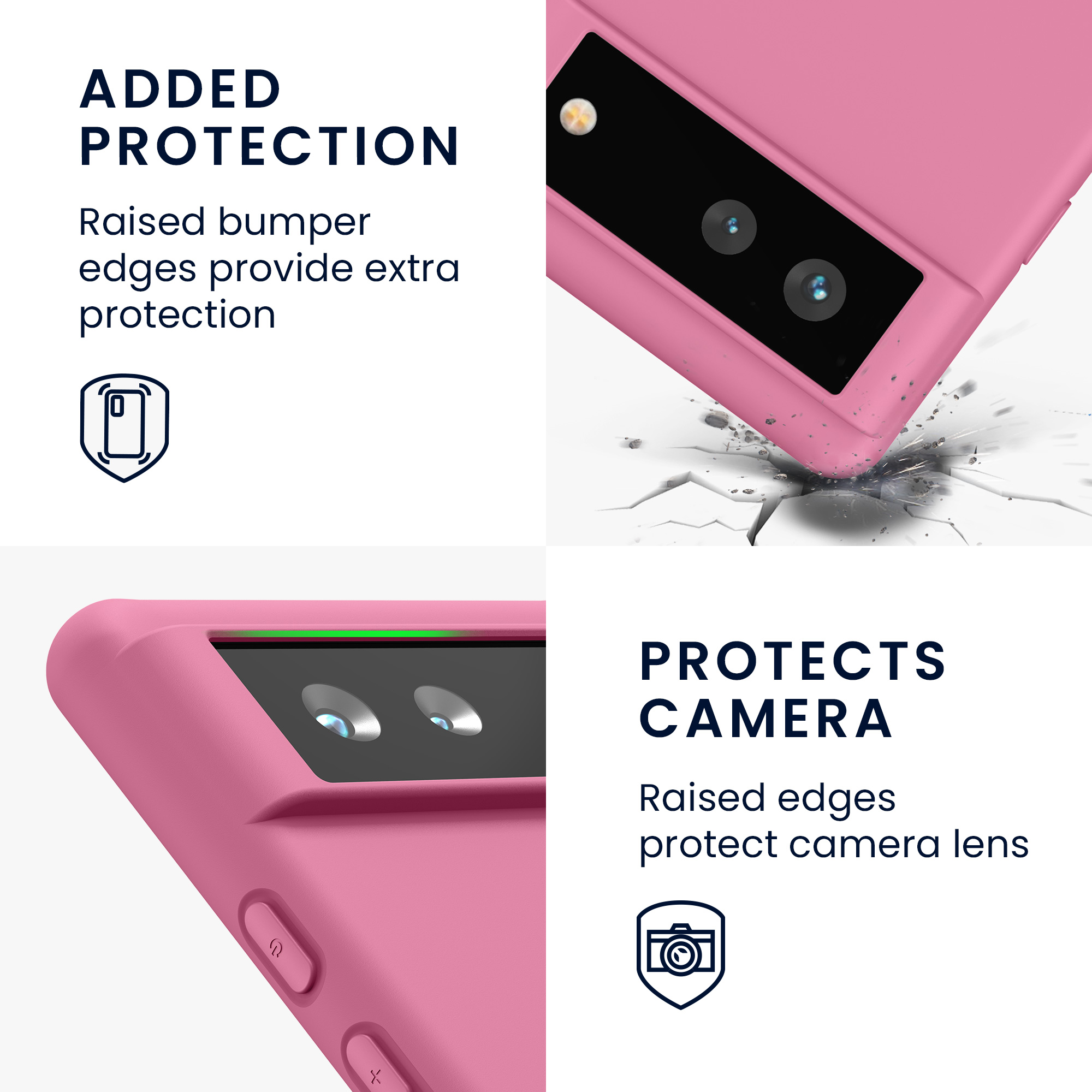 Zadní kryt kwmobile pro Google Pixel 6 - sladká růžová
