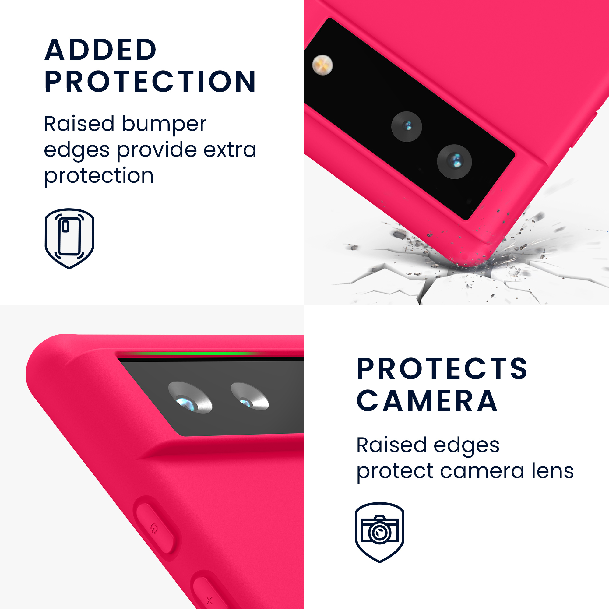 Pouzdro pro Google Pixel 6 kwmobile TPU - neonově růžová