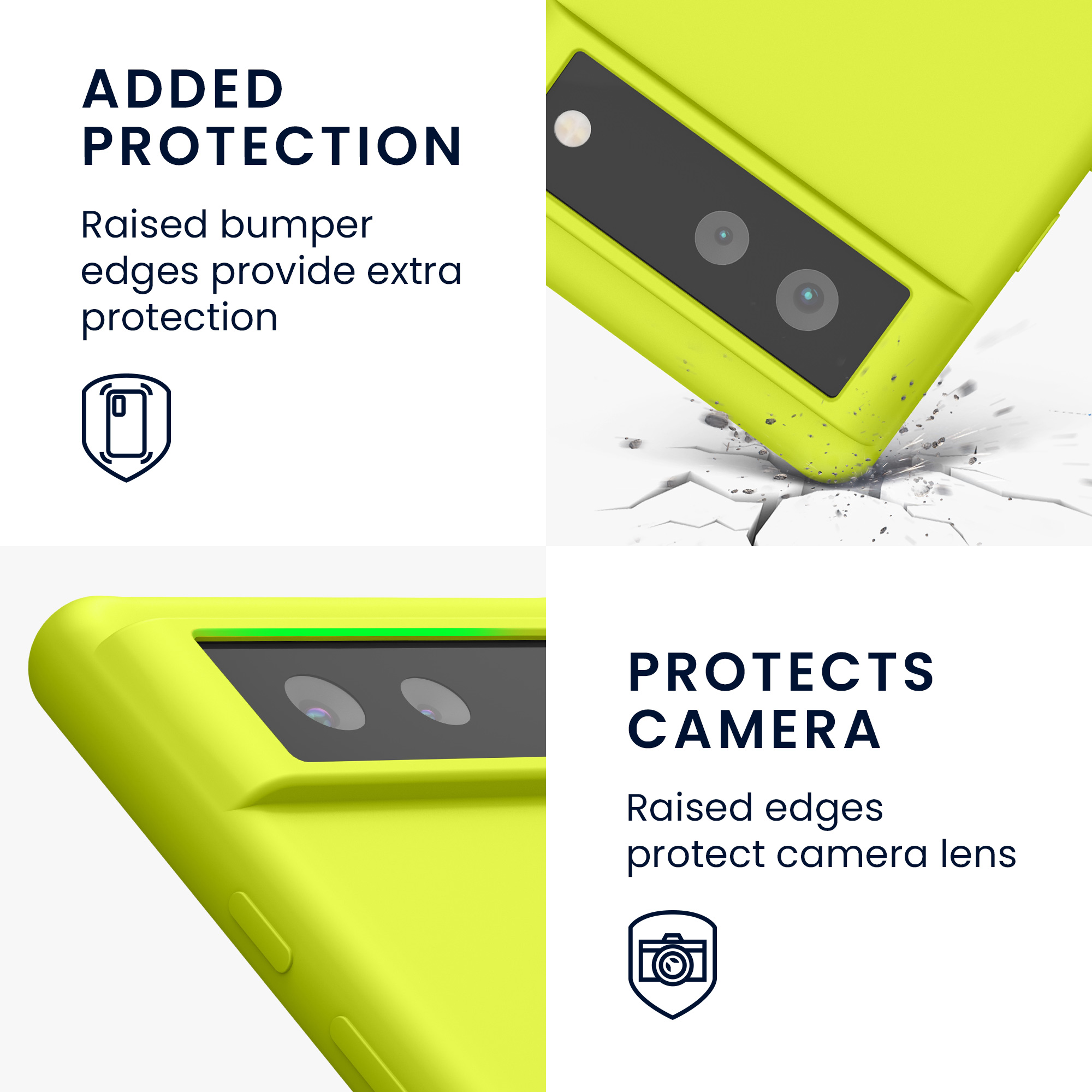 Pouzdro pro Google Pixel 6 kwmobile silikonové - citronově žlutá
