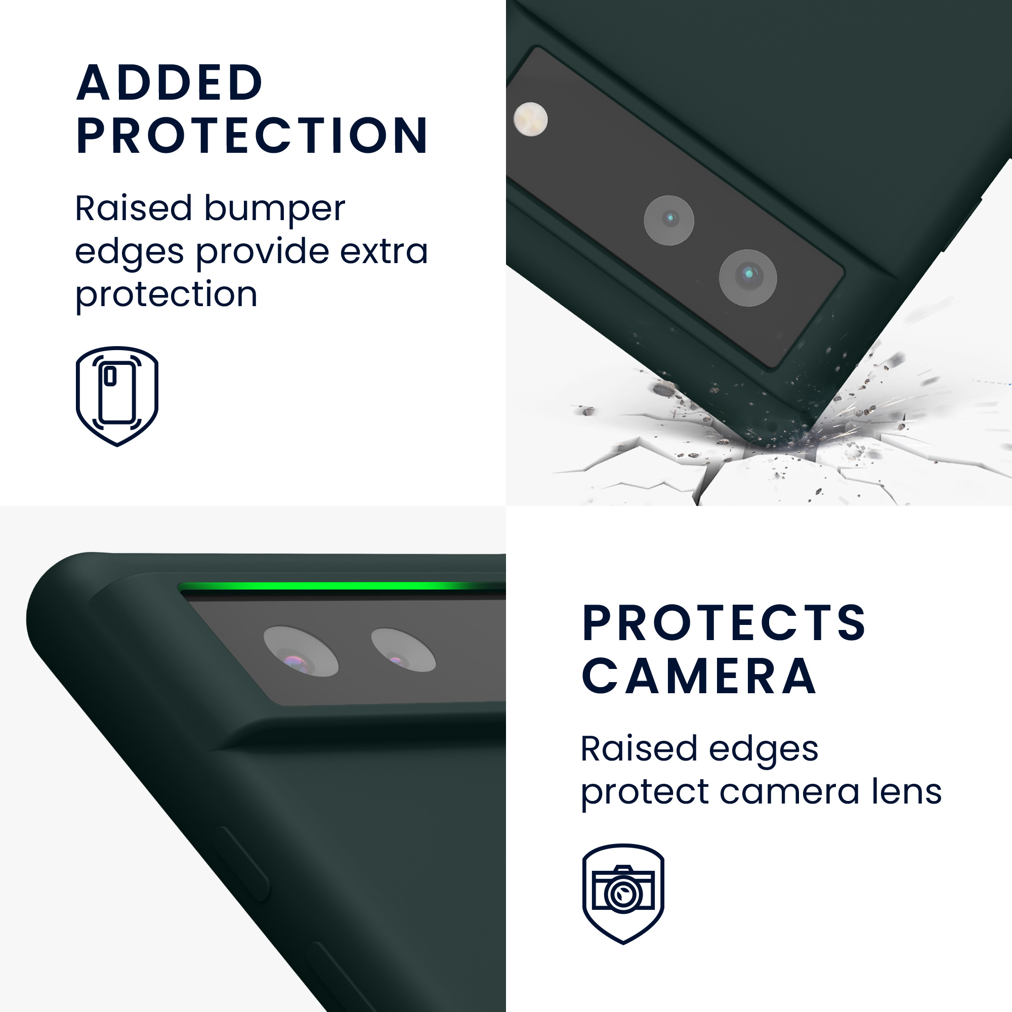 Zadní kryt kwmobile pro Google Pixel 6 - wireless charging moss zelená