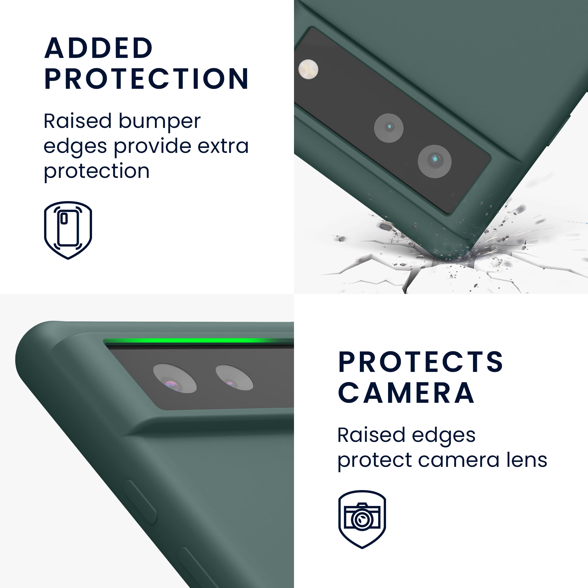 Zadní kryt kwmobile pro Google Pixel 6 - wireless charging modrá zelená