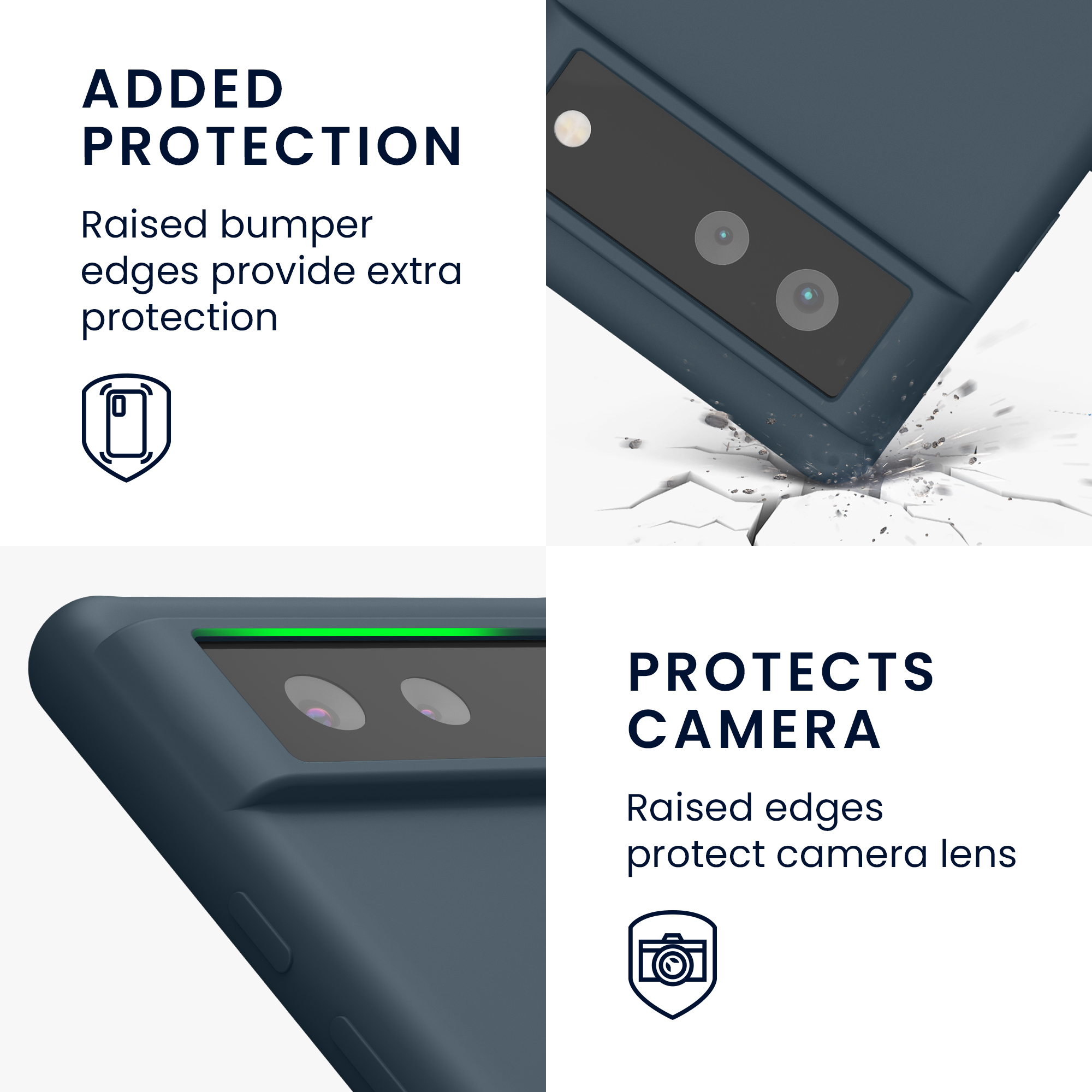 Silikonový kryt kwmobile pro Google Pixel 6 - tmavě šedá