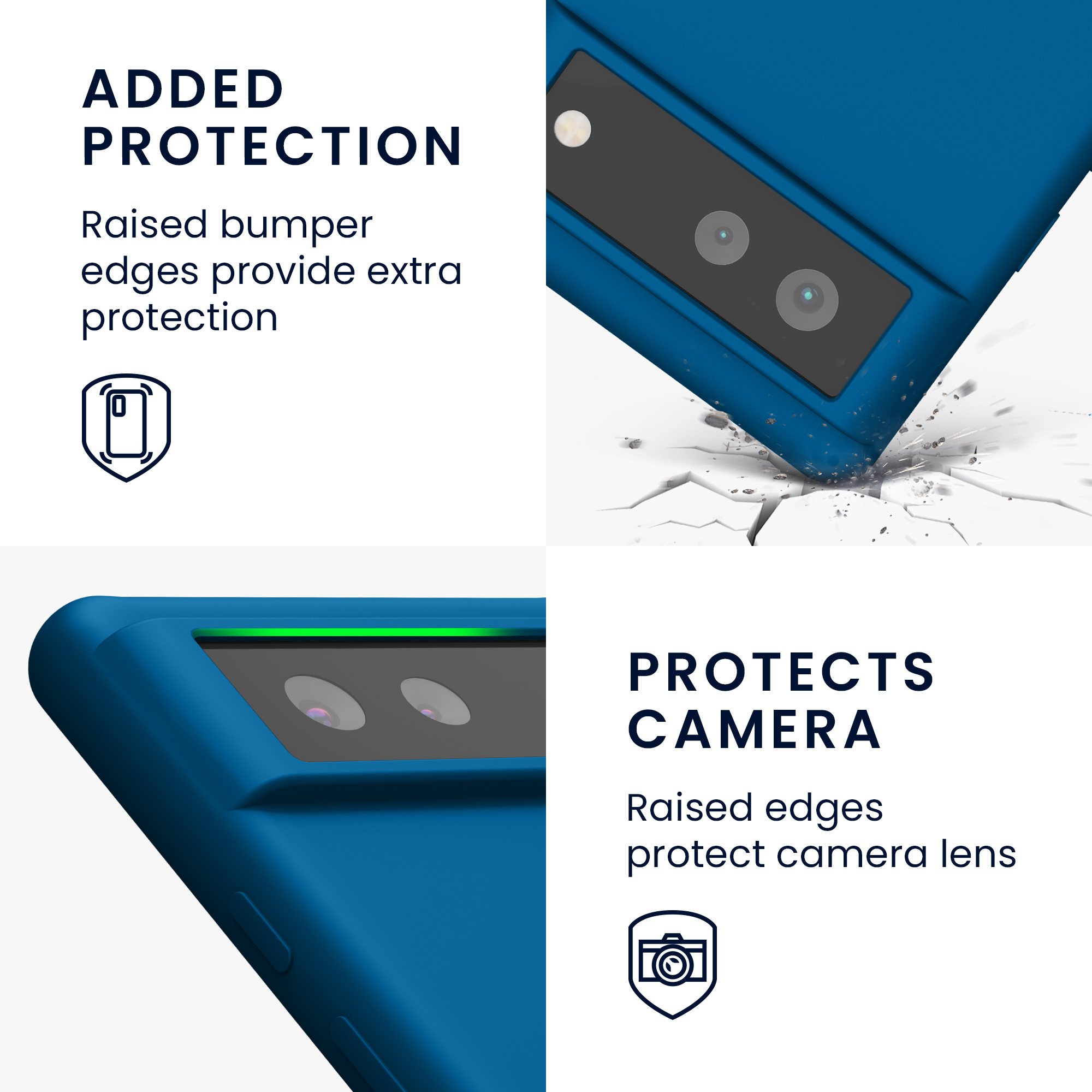 Silikonový kryt kwmobile pro Google Pixel 6 - Blue Reef