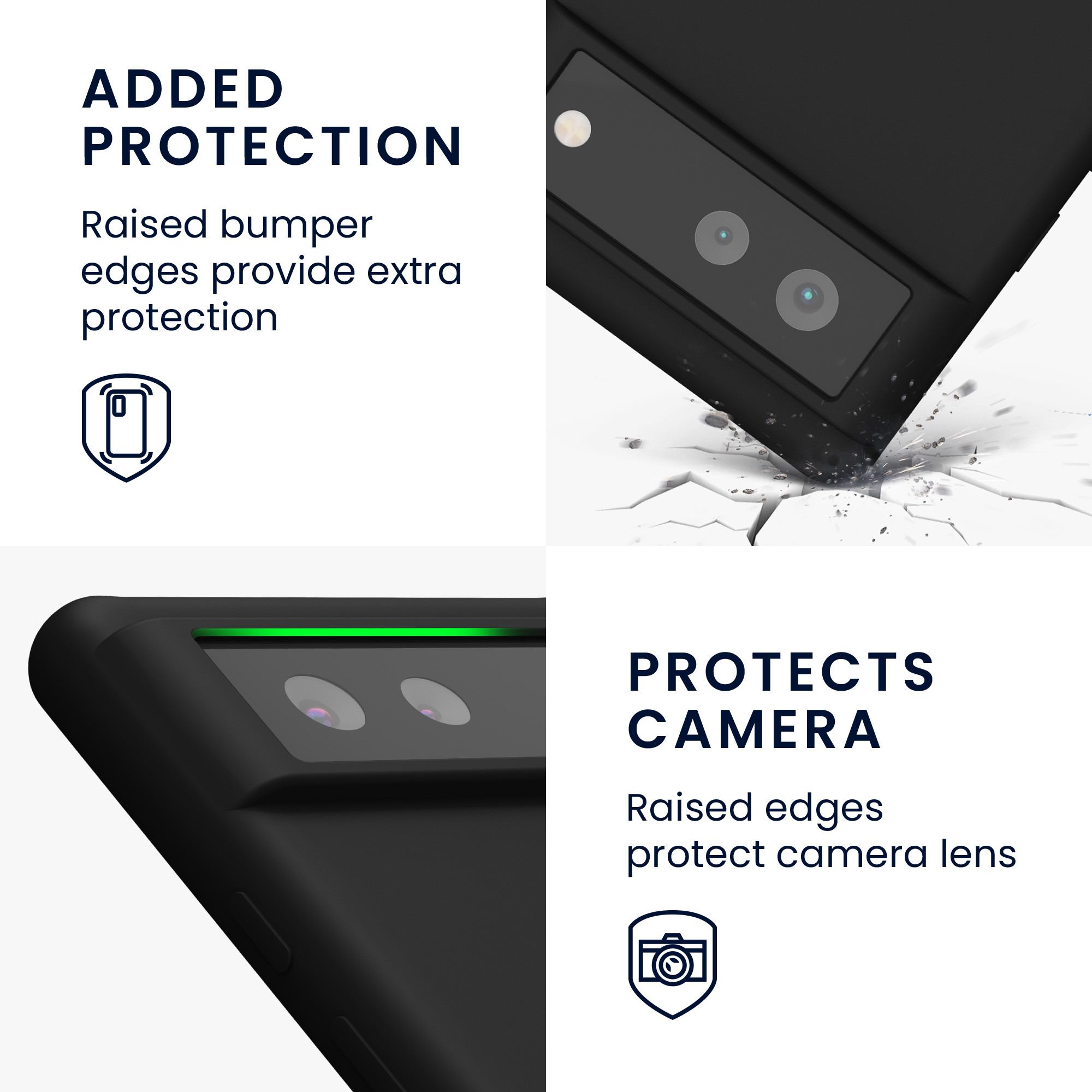 Silikonový kryt kwmobile pro Google Pixel 6 - černá matná