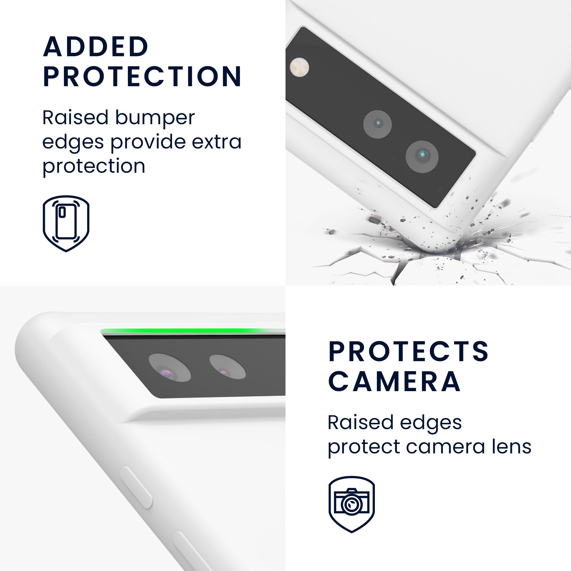 Zadní kryt kwmobile pro Google Pixel 6 - wireless charging bílá matte