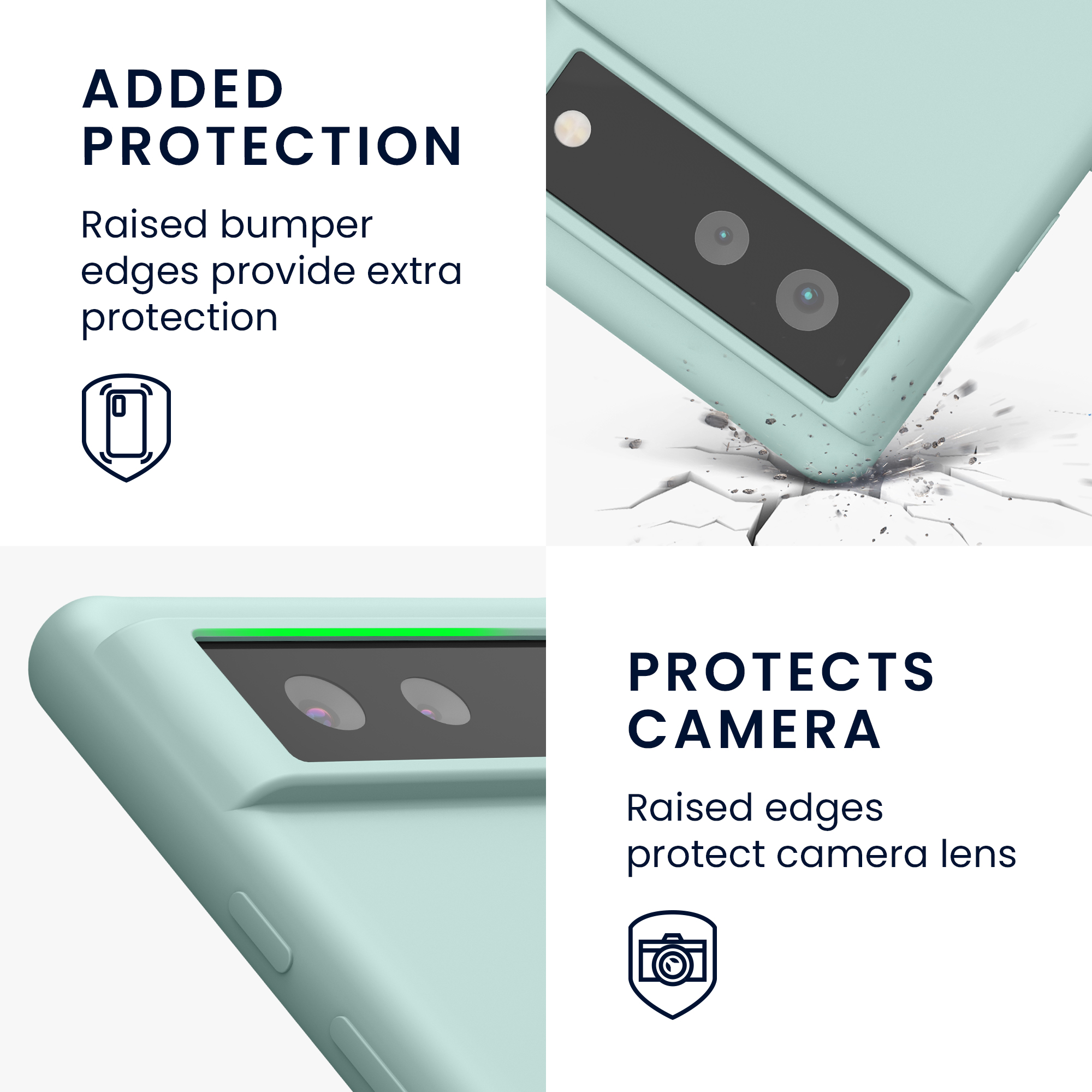 Zadní kryt kwmobile pro Google Pixel 6 - wireless charging mint matte