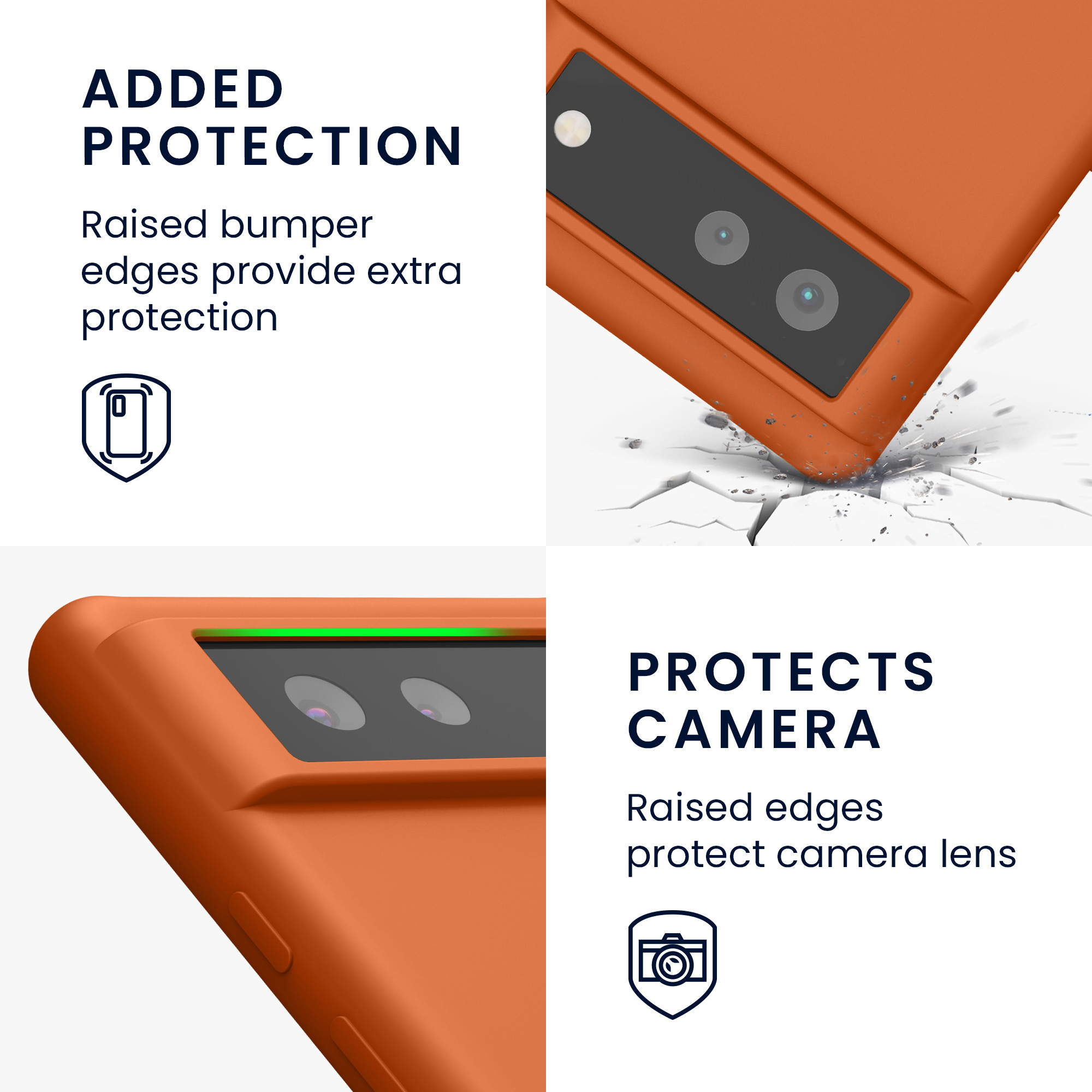 Zadní kryt kwmobile pro Google Pixel 6 - wireless charging warm apricot
