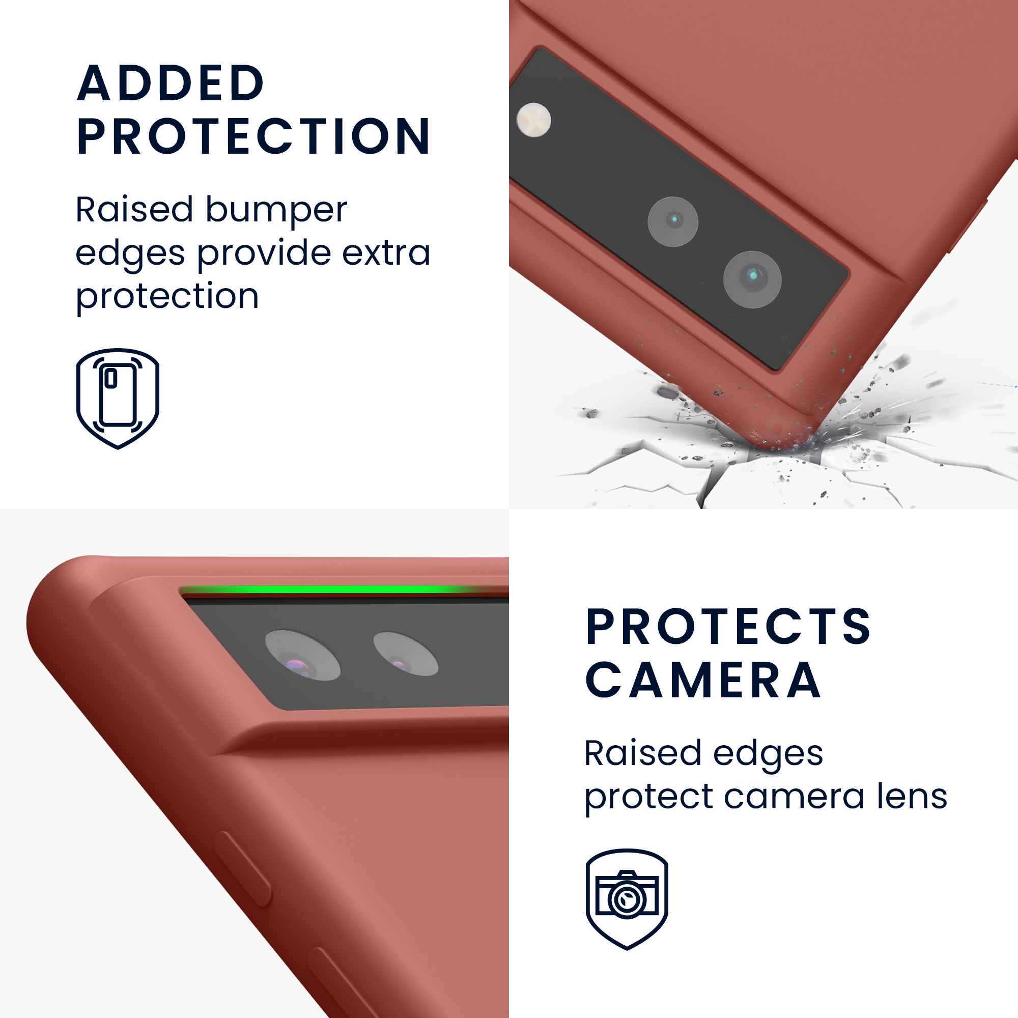 Zadní kryt kwmobile pro Google Pixel 6 - wireless charging winter rose