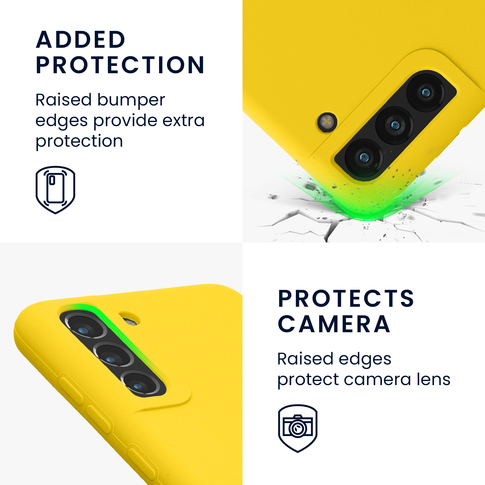 Kryt na mobil Galaxy S21 Fan Edition kwmobile zářivě žlutá