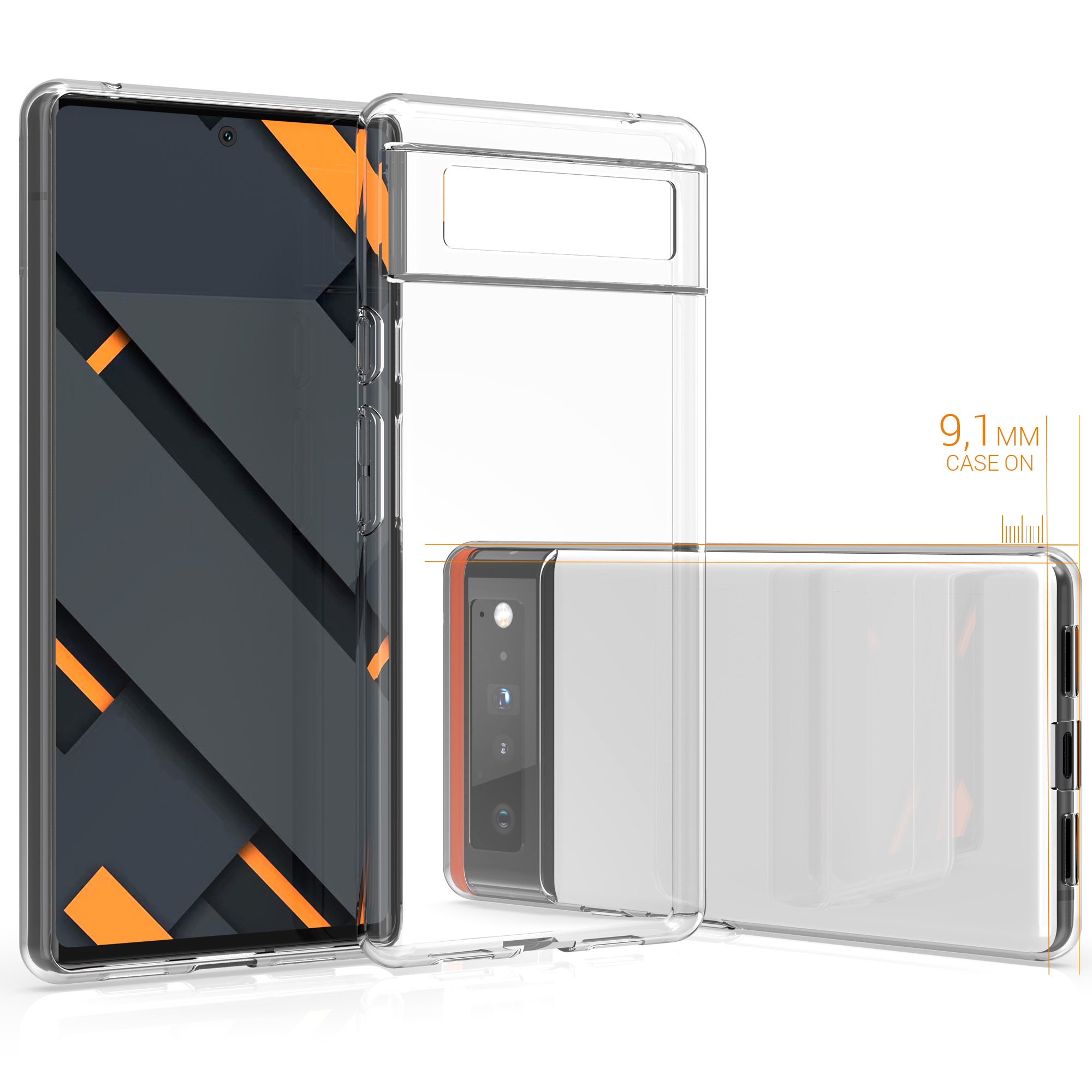 Zadní kryt kwmobile pro Google Pixel 6 - transparentní