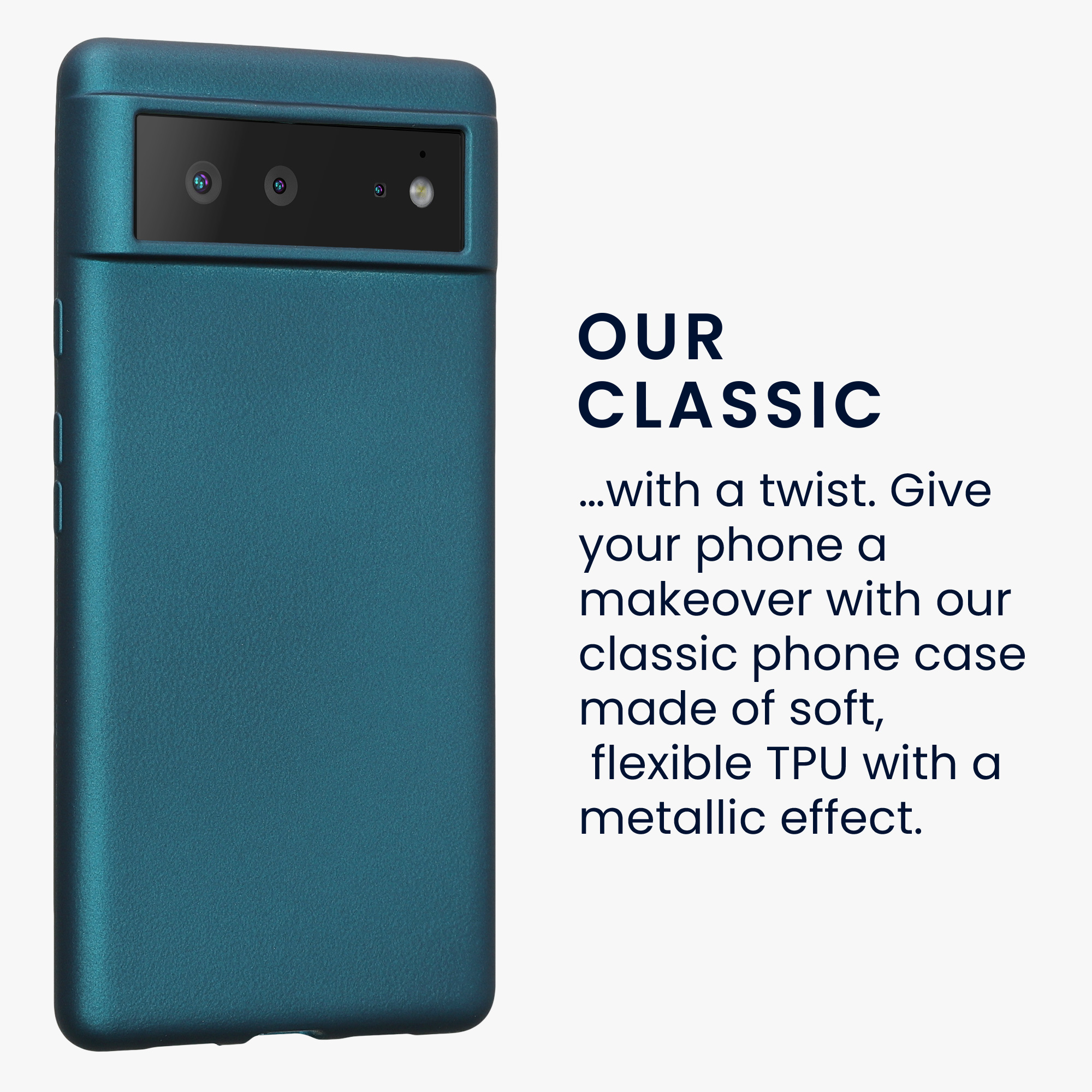 Metalický kryt kwmobile pro Google Pixel 6 - metalická modrá