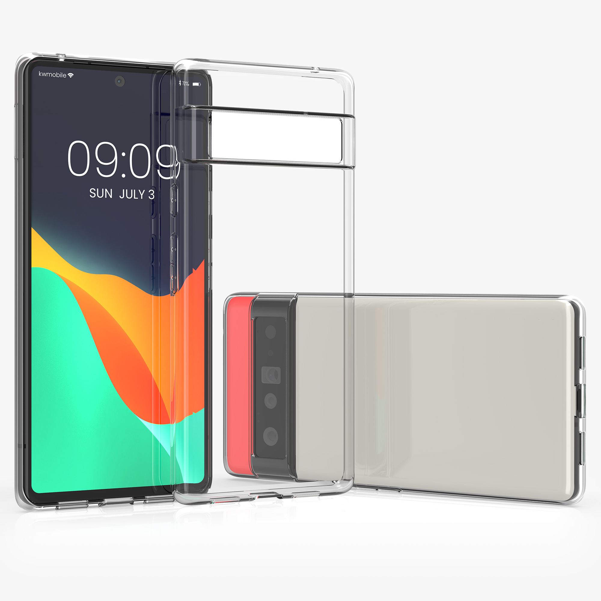 Silikonový kryt kwmobile pro Google Pixel 6 Pro - transparent