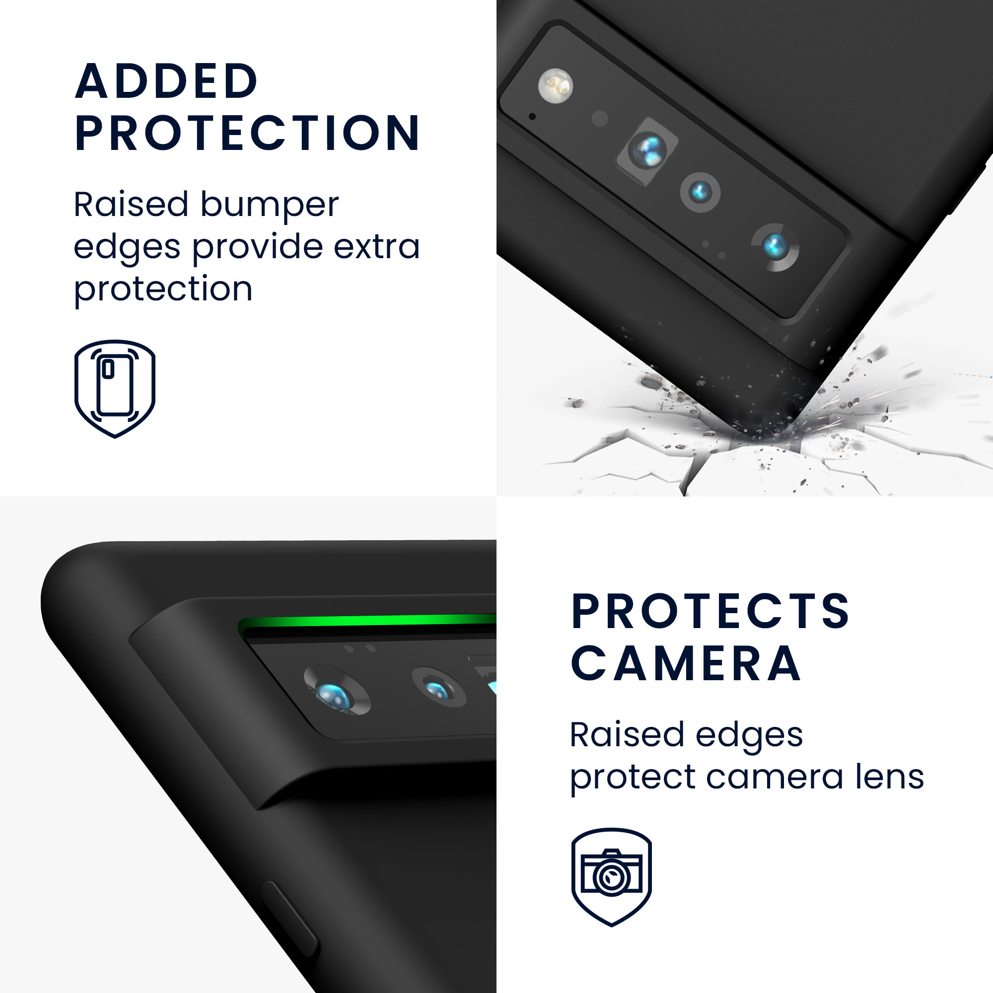 Silikonový kryt kwmobile pro Google Pixel 6 Pro - černá