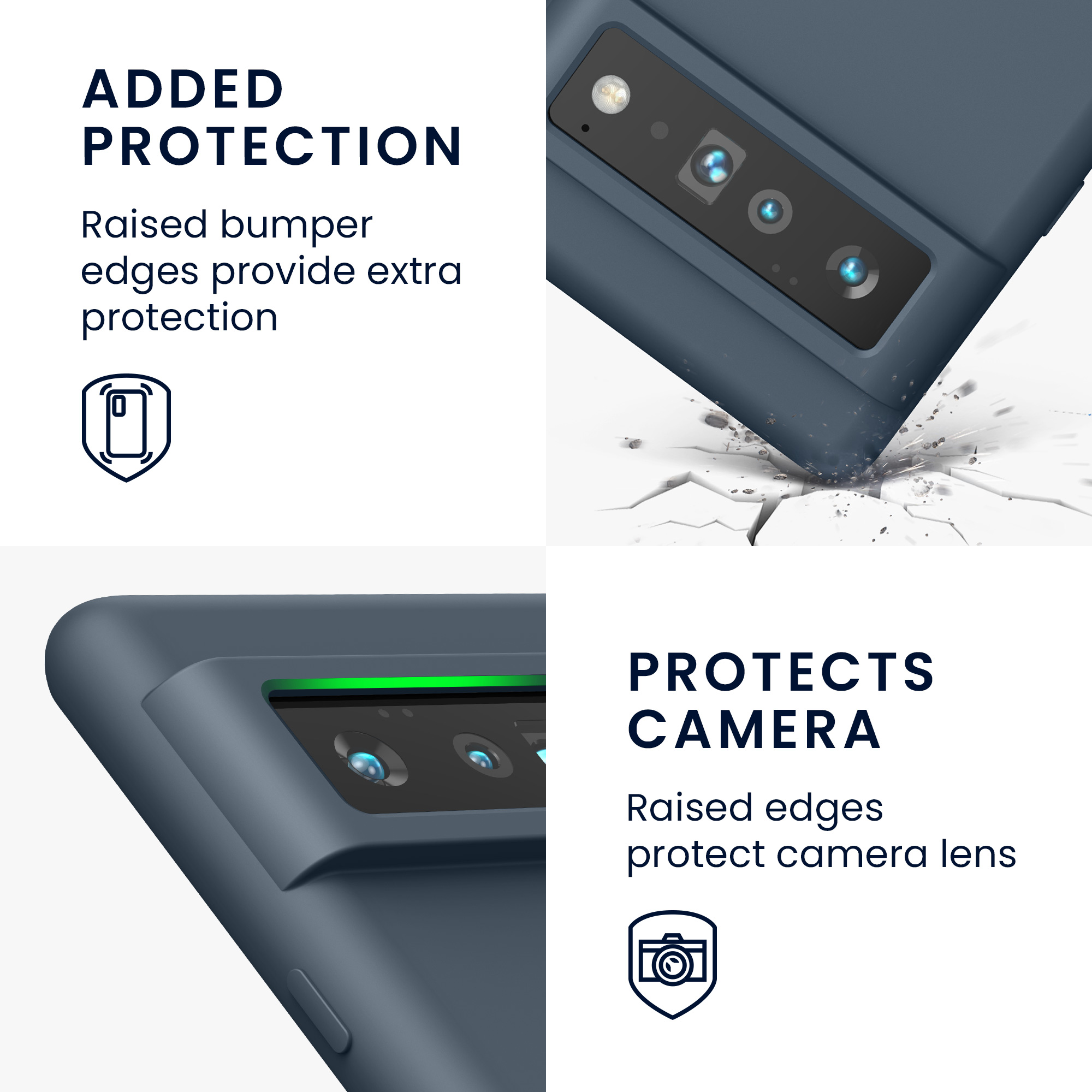 Pouzdro pro Google Pixel 6 Pro kwmobile silikonové - tmavá antracitová