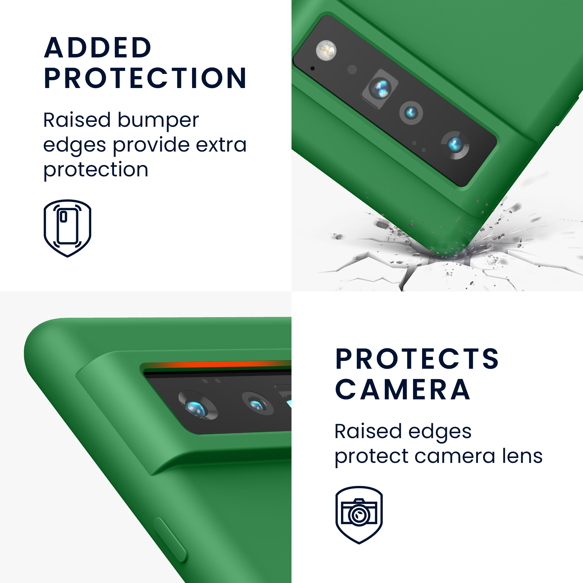 Silikonový kryt kwmobile pro Google Pixel 6 Pro - wireless charging pixie green