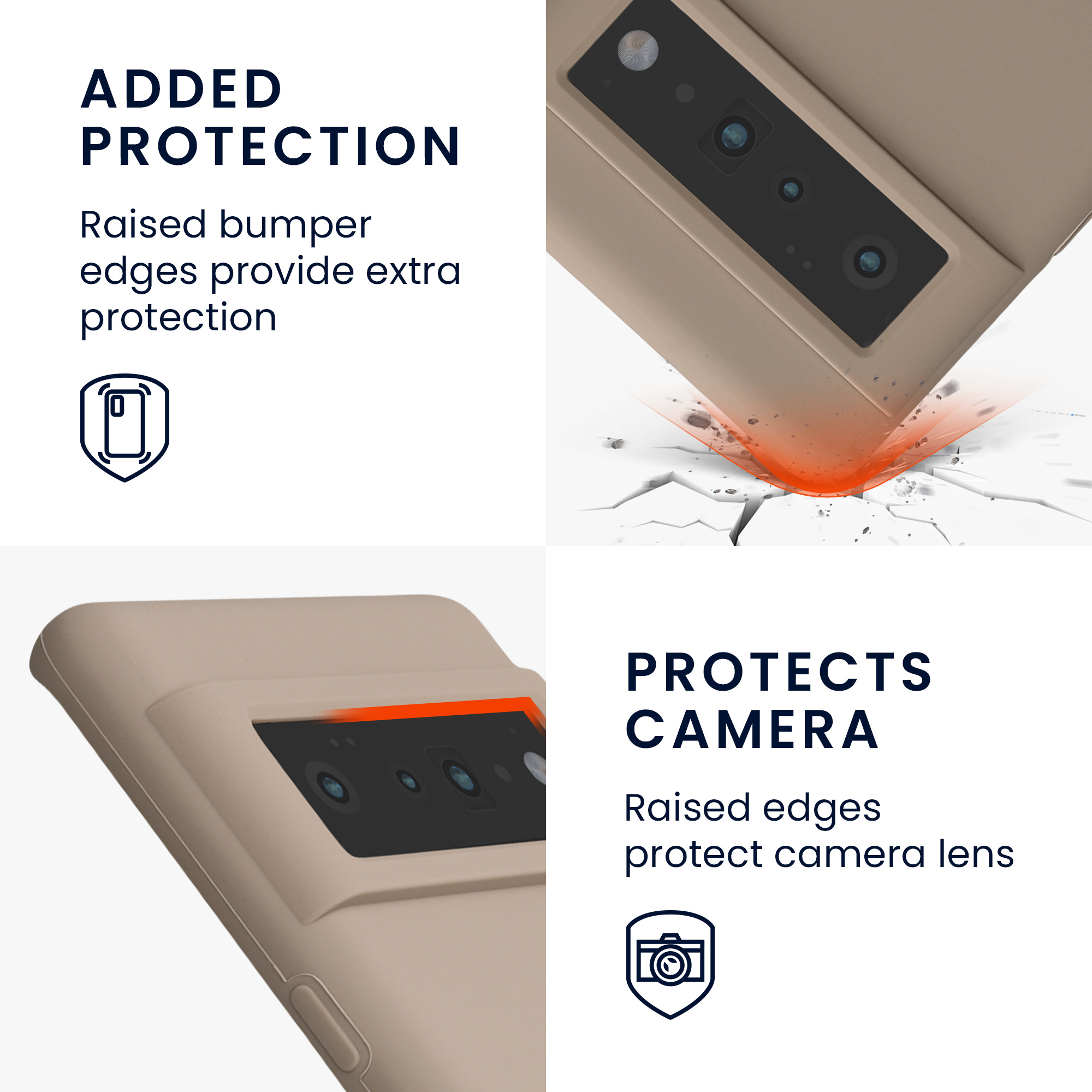 Silikonový kryt kwmobile pro Google Pixel 6 Pro - wireless charging taupe