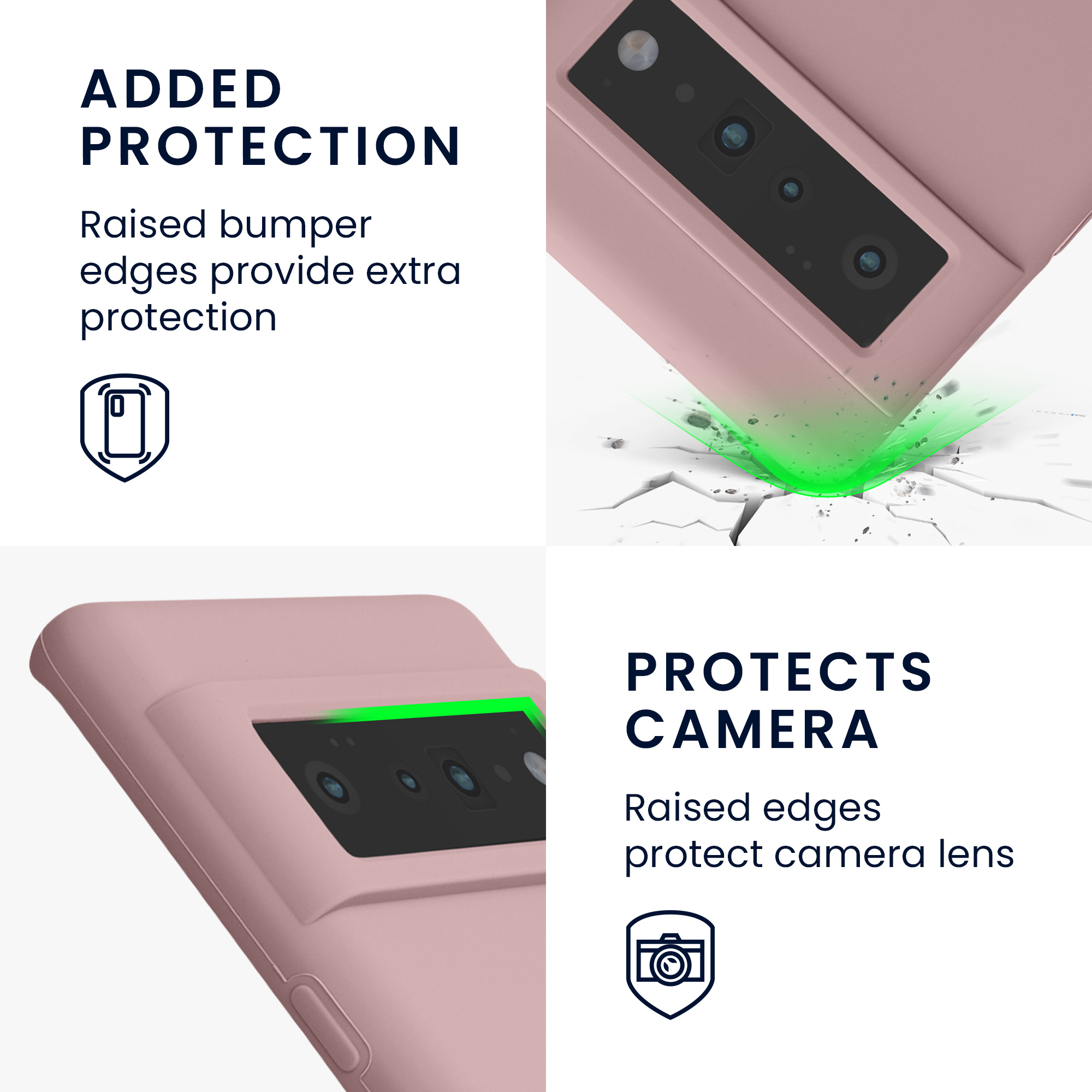 Silikonový kryt kwmobile pro Google Pixel 6 Pro - wireless charging nude lilac