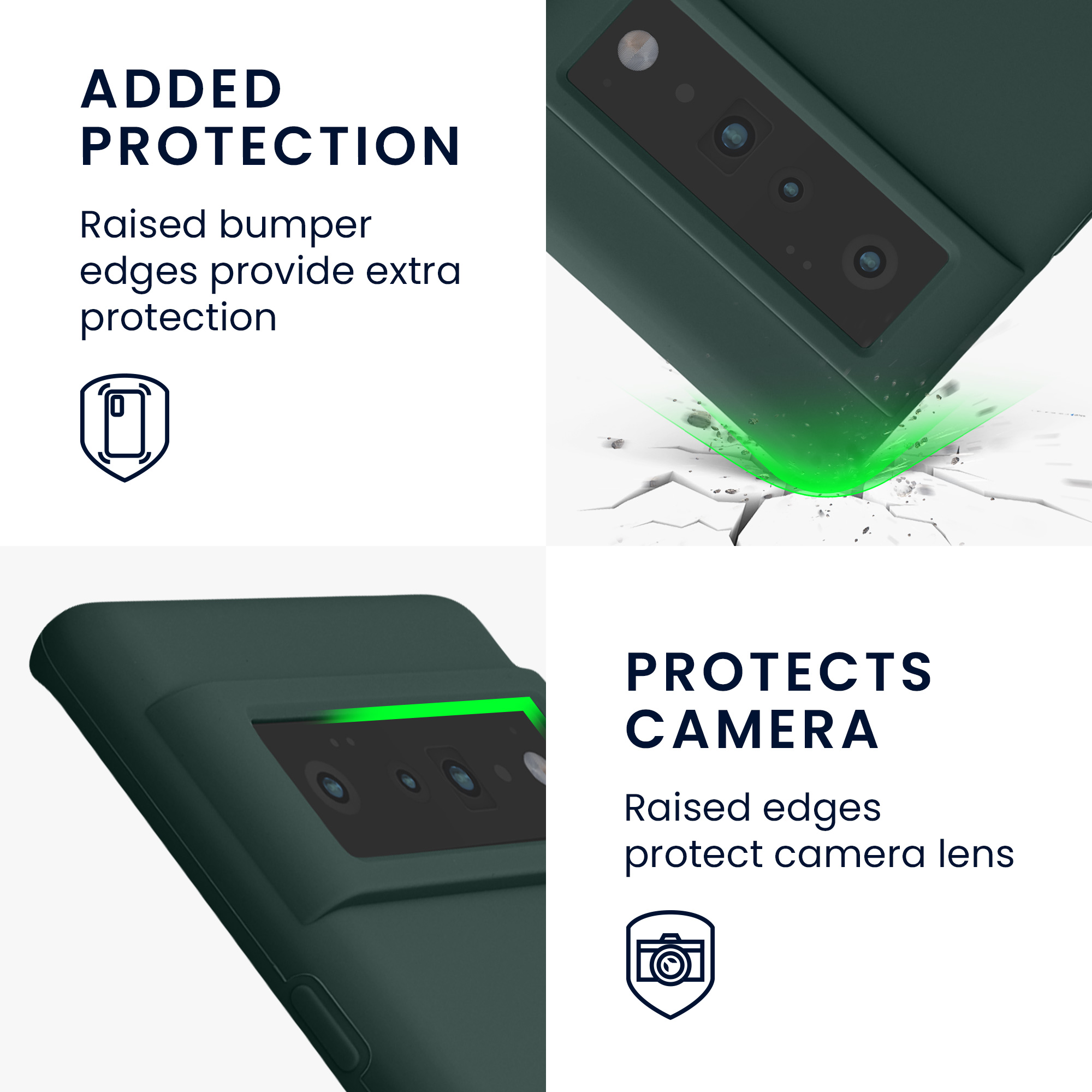 Silikonový kryt kwmobile pro Google Pixel 6 Pro - zelená