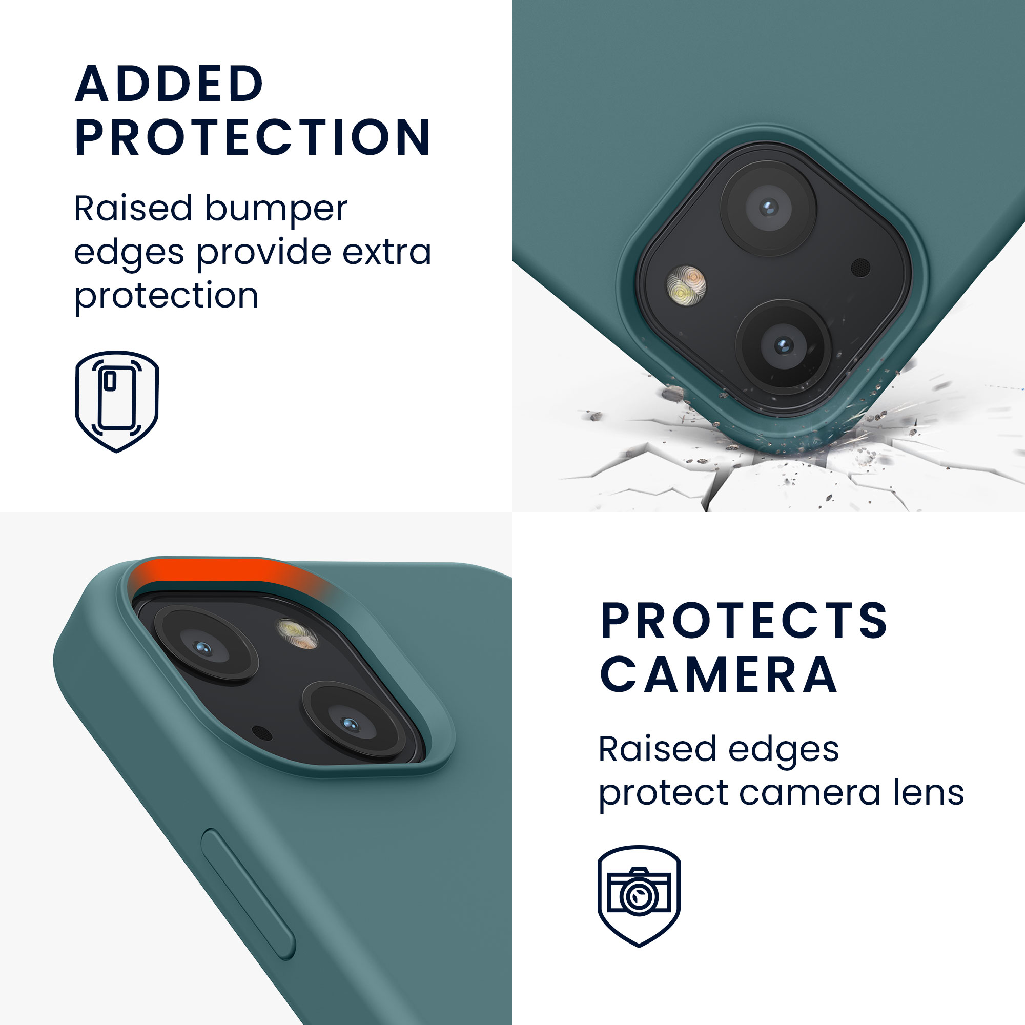 Kryt kwmobile soft-touch iPhone 13 mini Arctic Night