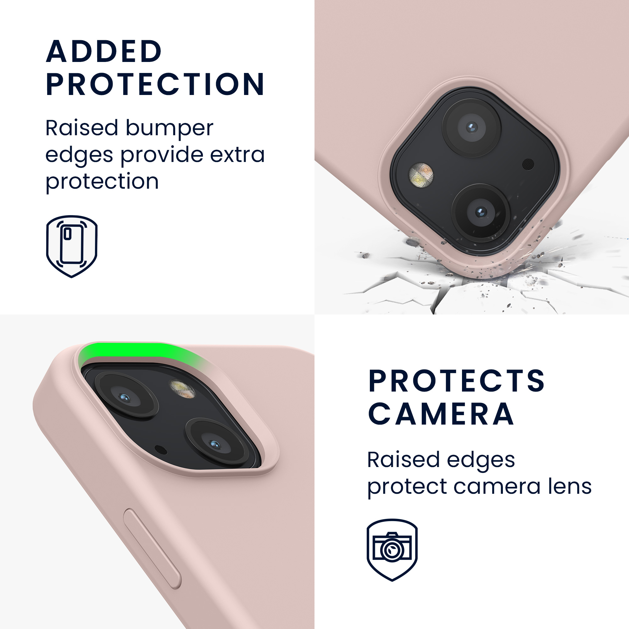 Pouzdro pro Apple iPhone 13 mini kwmobile silikonové - kokosová