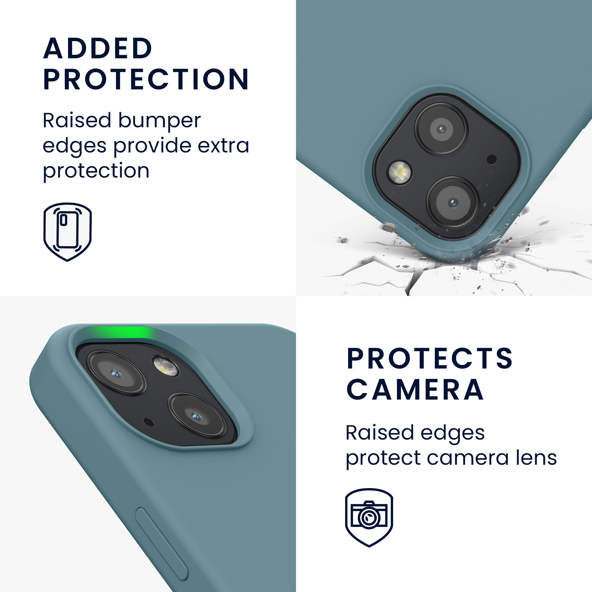 Kryt kwmobile soft-touch iPhone 13 Arctic Night