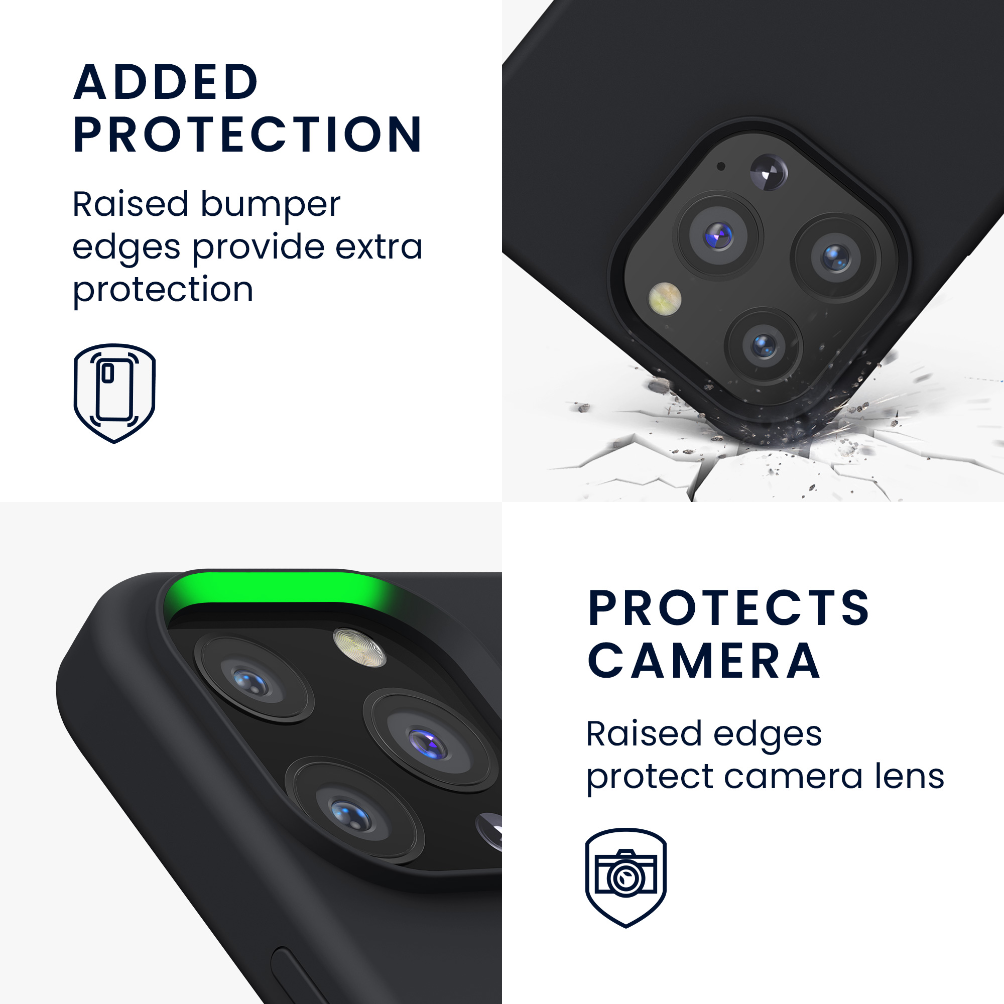 Kryt kwmobile soft-touch iPhone 13 Pro černá